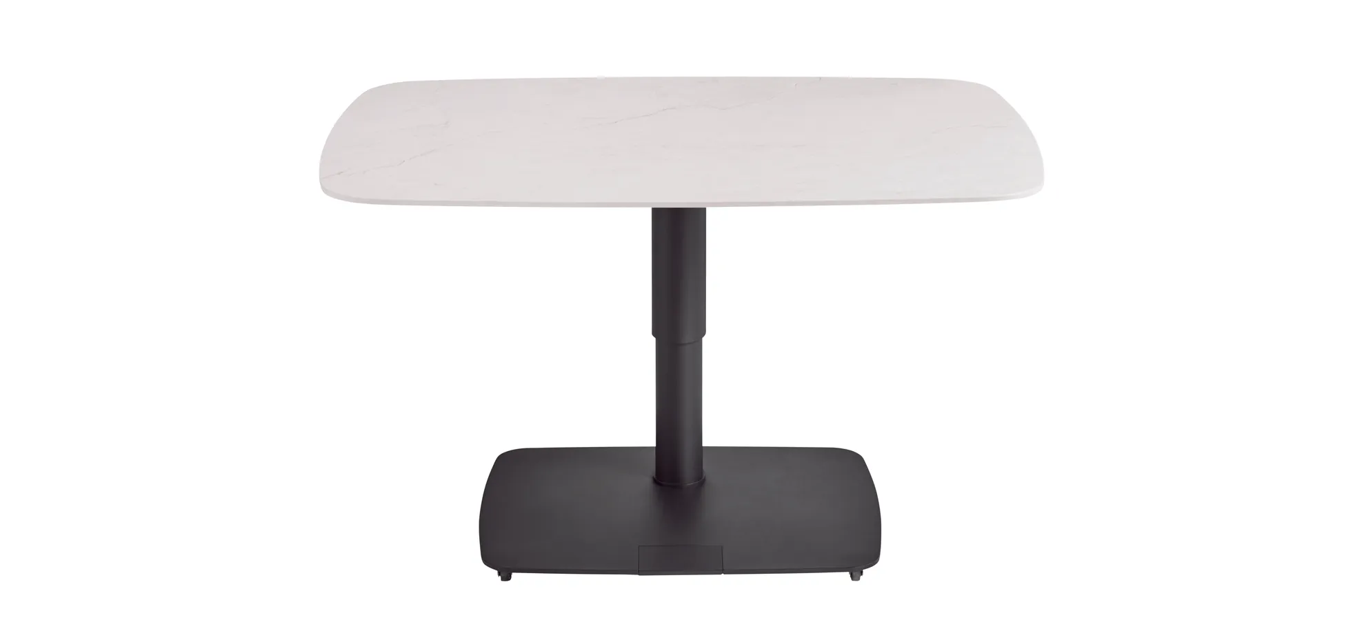 Couchtisch Camas - LBH ca. 100x65x42 cm, Keramik, Creme