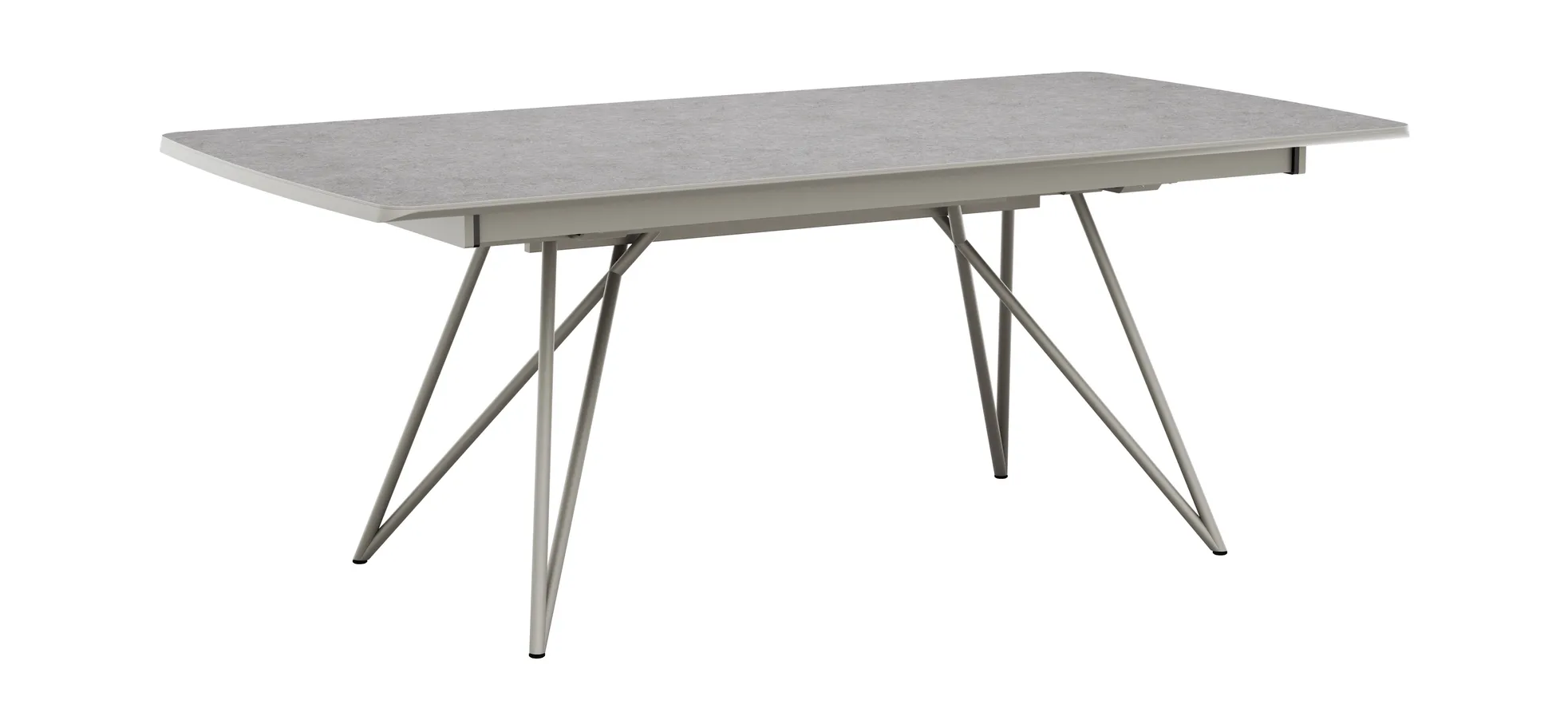 Esstisch Sedana - LB ca. 200x100 cm, HPL, Grau 3028479