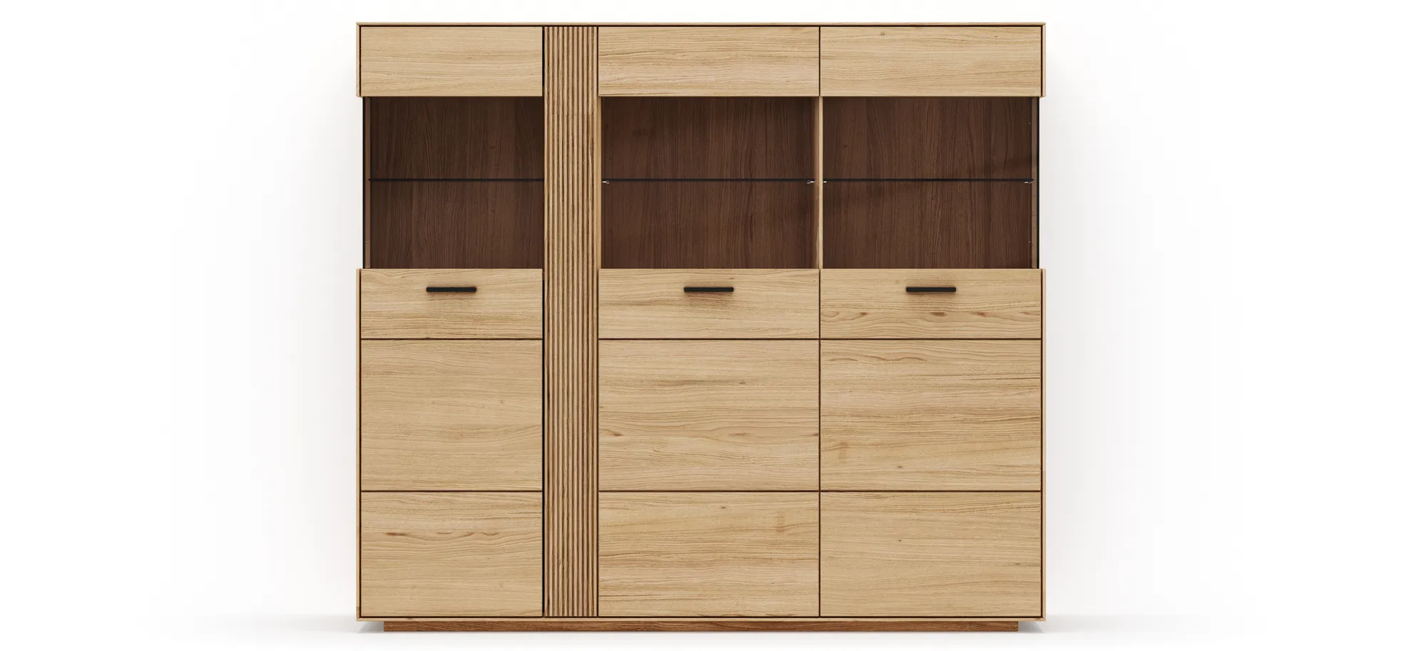 Highboard Estana - Eiche massiv, legno