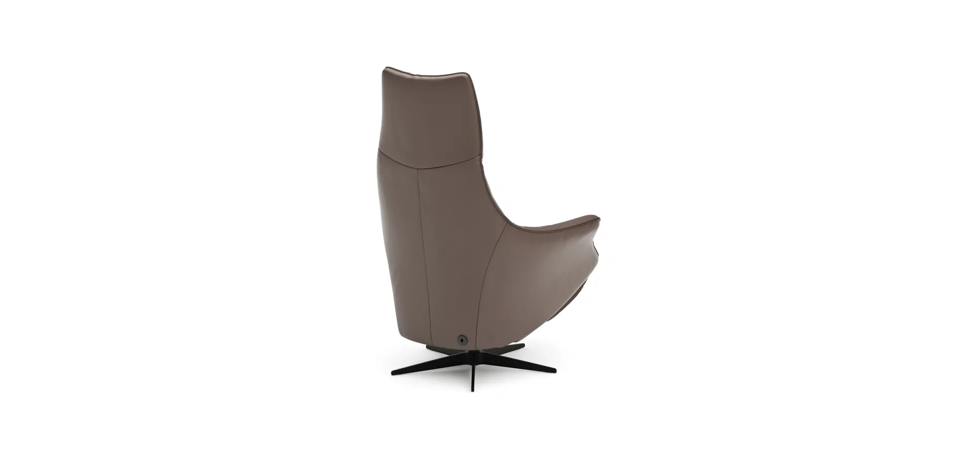 Relaxsessel Girona - Relaxfunktion (motorisch), Leder, Braun