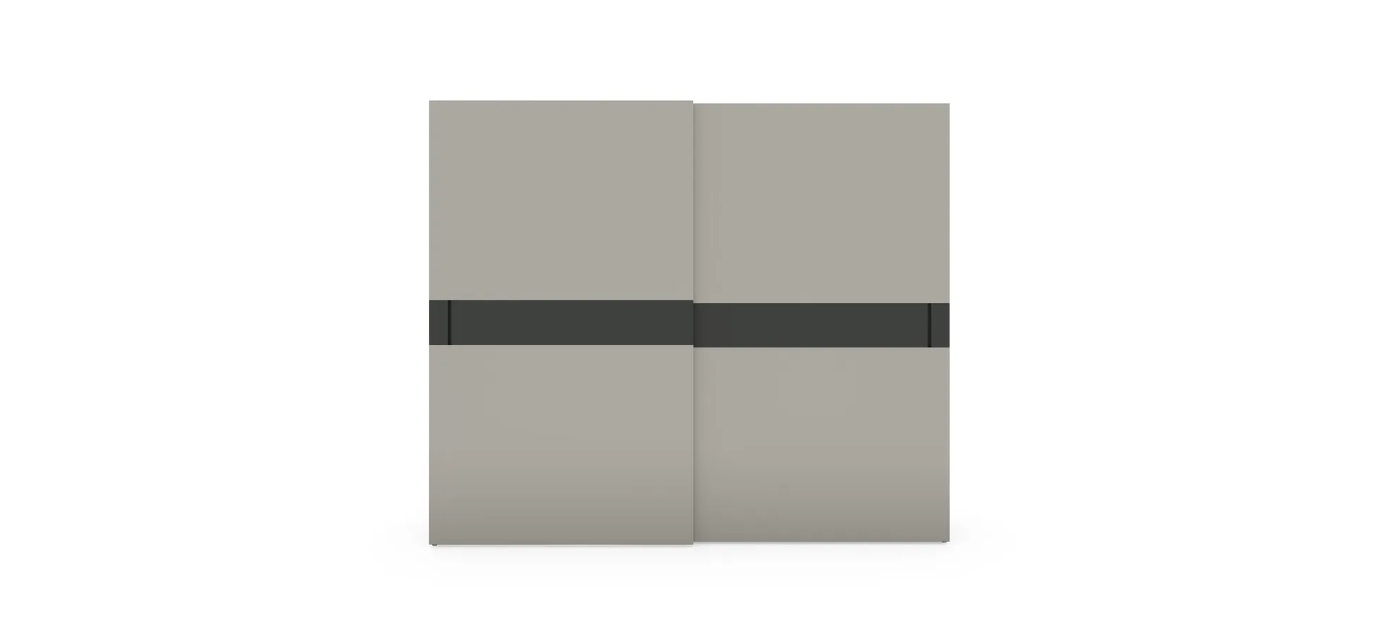 Schiebetürenschrank Loretto - B ca. 280 cm, Lack matt, Perlmutt
