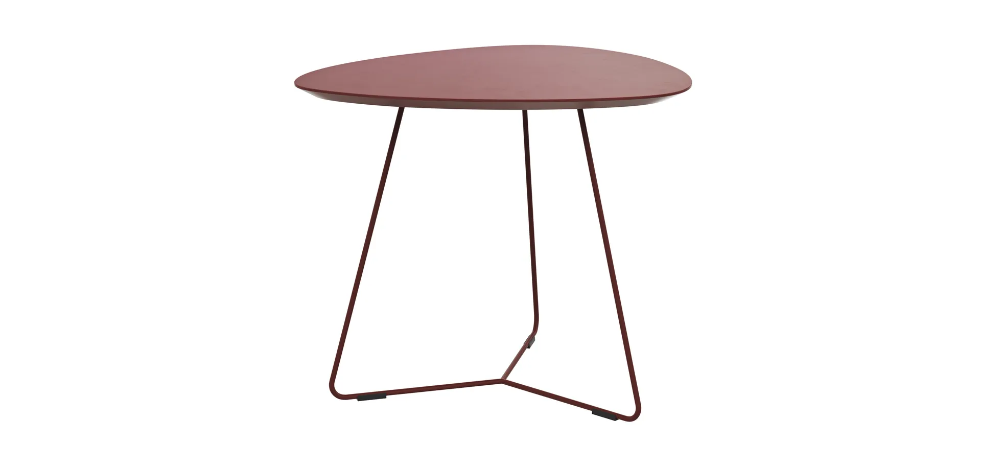 Couchtisch Fano - LBH ca. 67x60x38 cm, Fenix, Bordeaux 147386