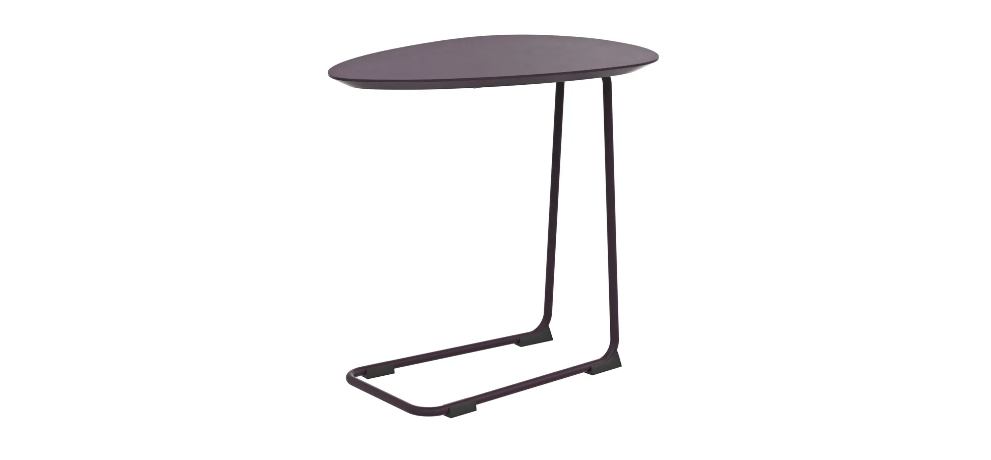 Sofatisch Fano - LBH ca. 57x39x54 cm, Fenix, Aubergine 3027540
