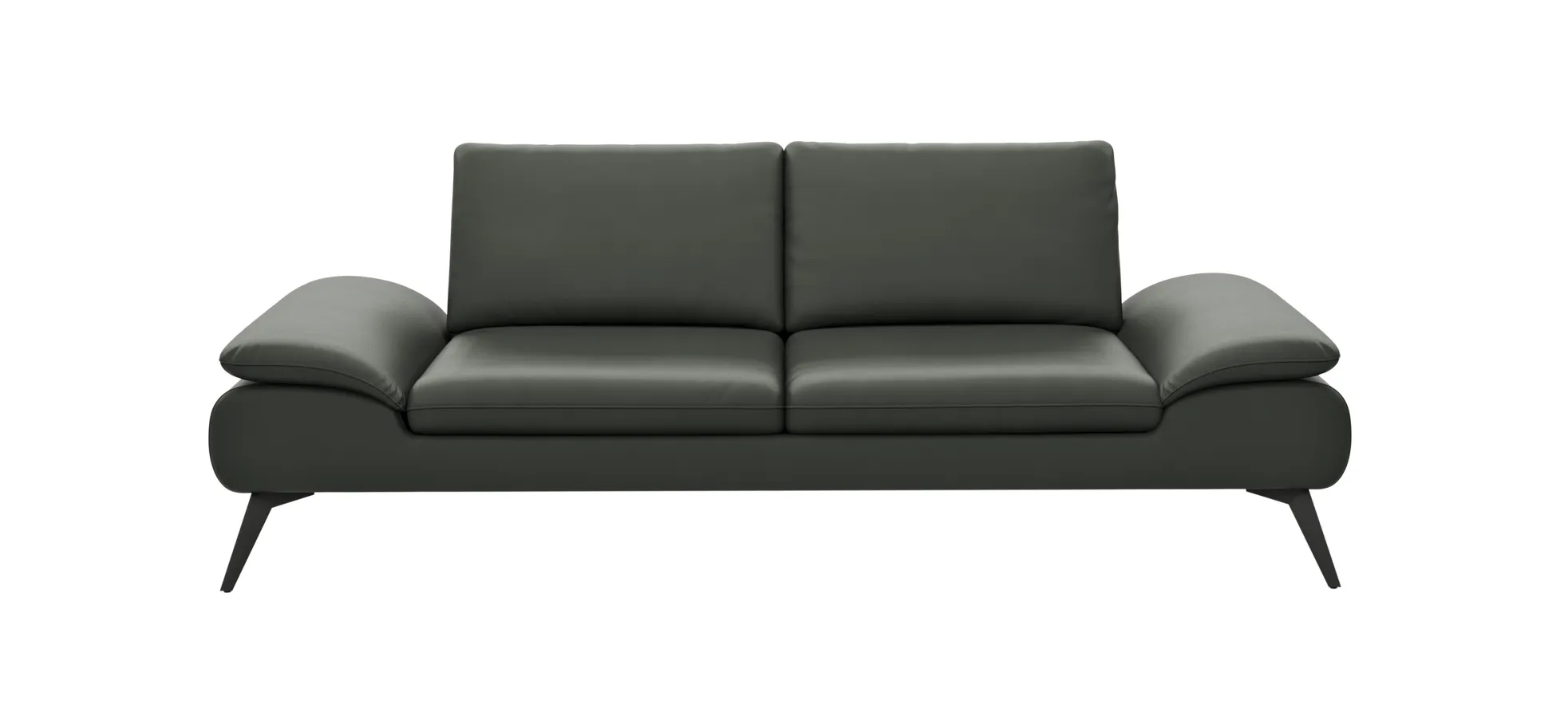 Sofa Collina - 3-Sitzer, Leder, Schlammgrün 144456