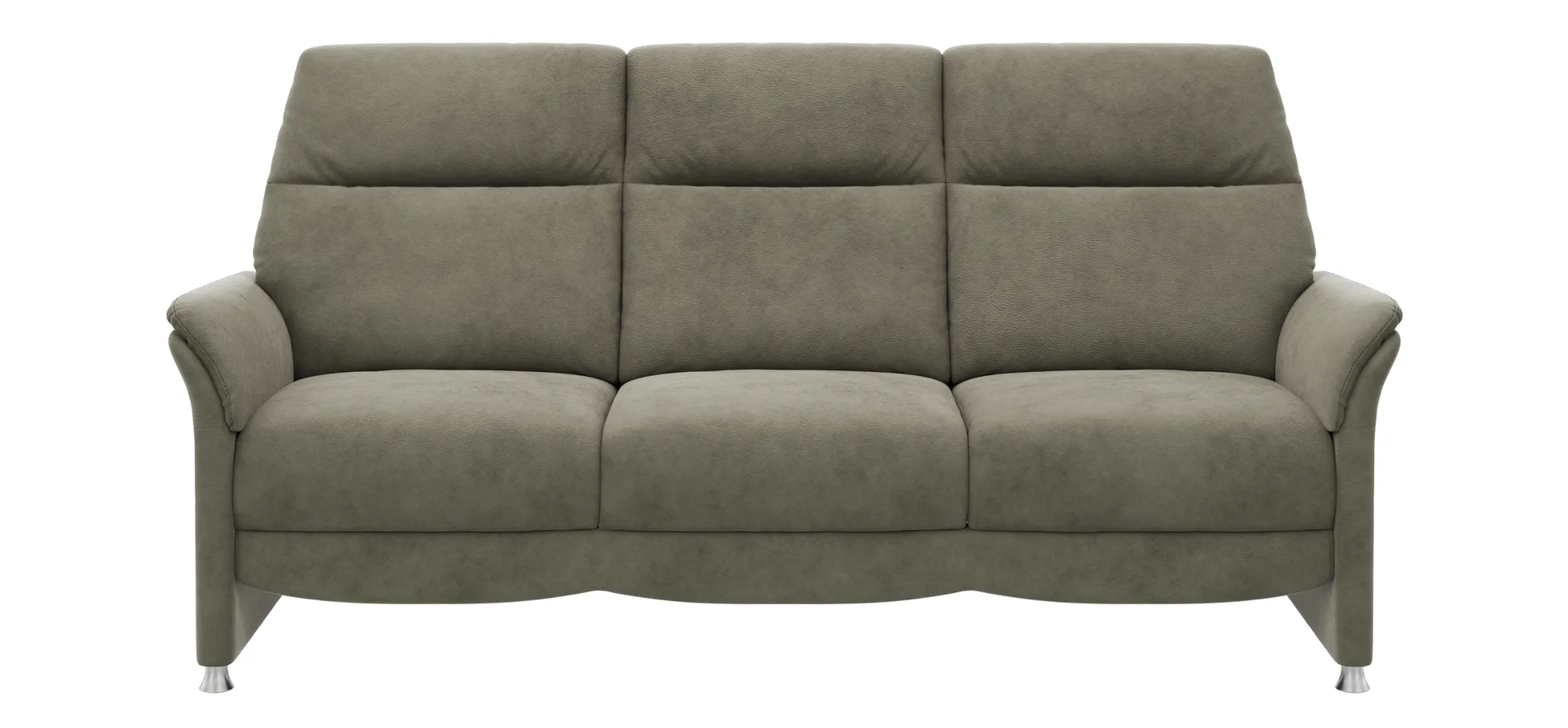 Sofa Bogota - 3-Sitzer, Stoff, Schlammgrün