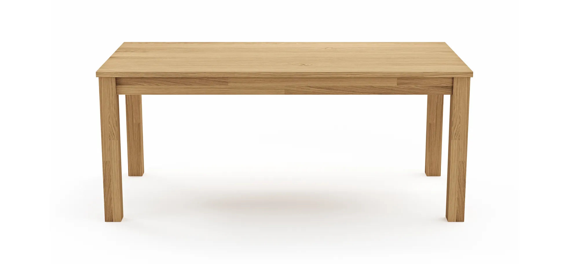 Esstisch Dinner - verlängerbar, LB ca. 180x90 cm, Wildeiche massiv