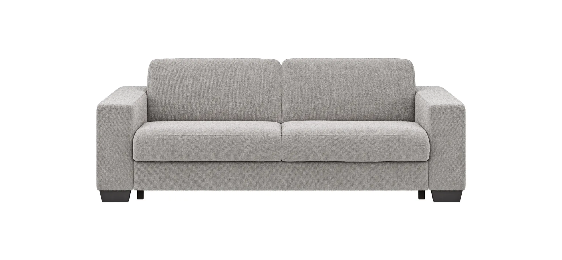 Sofa Nuoro - 3-Sitzer inkl. Schlaffunktion, Stoff, Grau 108136