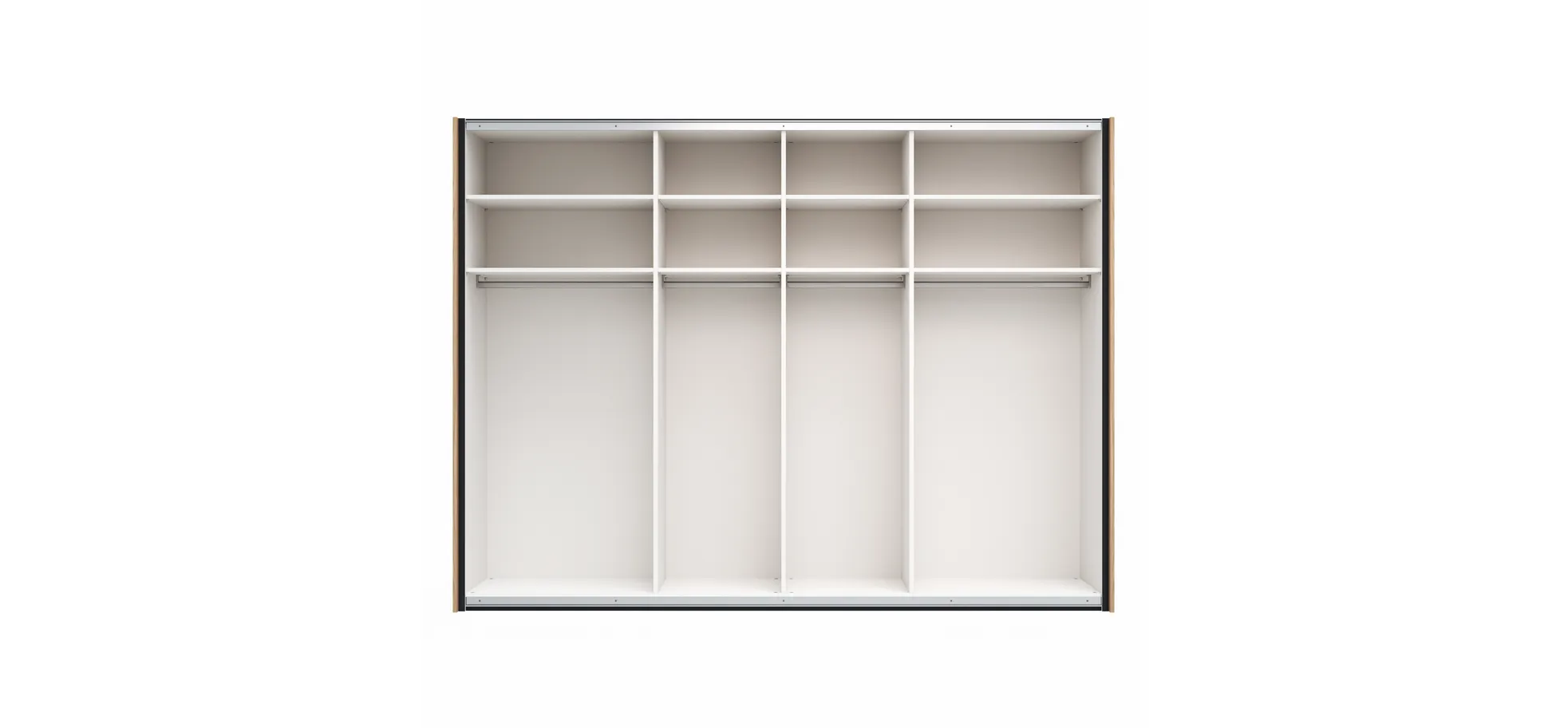 Schwebetürenschrank Viana - BHT ca. 300x230x68 cm, Anthrazit