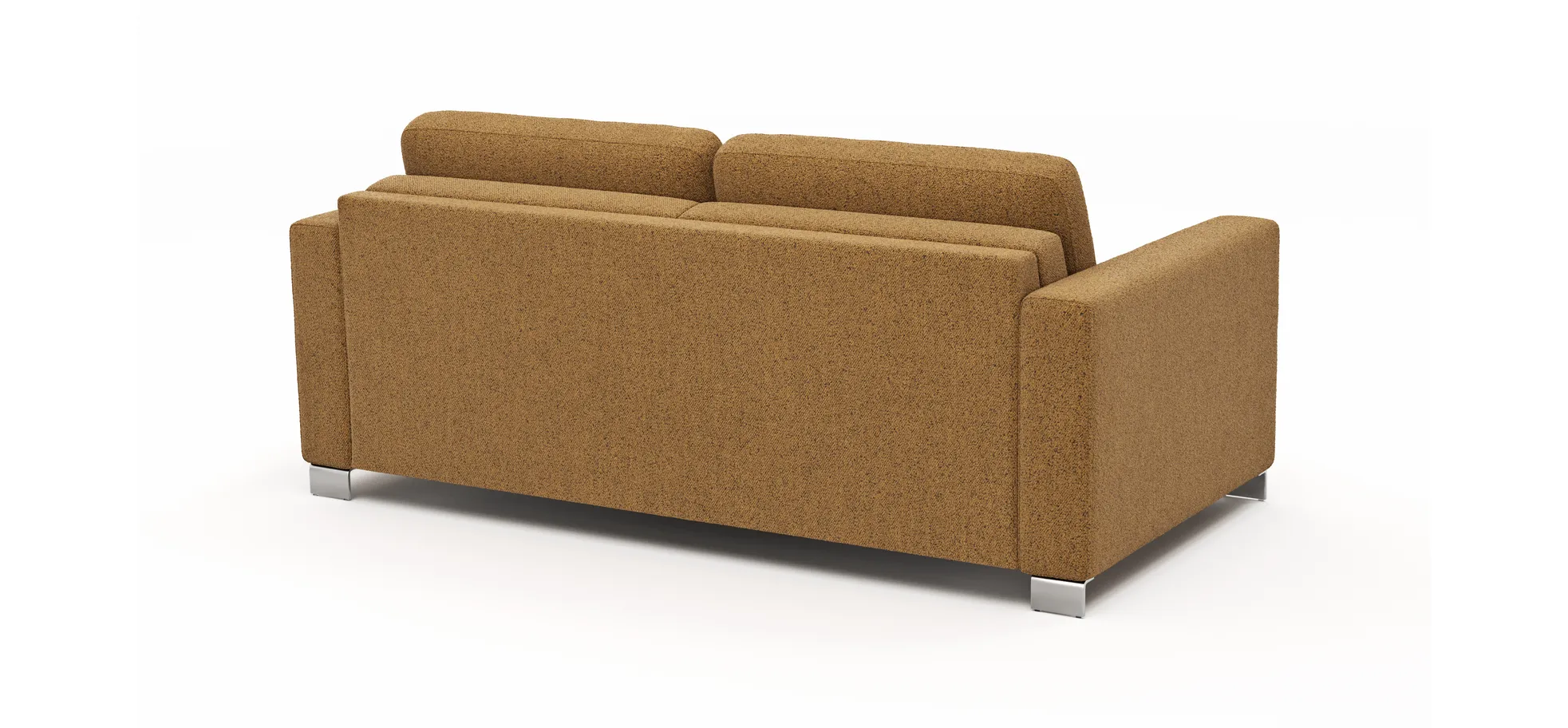 Sofa Nuoro - 2,5-Sitzer inkl. Schlaffunktion, Armlehne 1, Stoff, Cognac