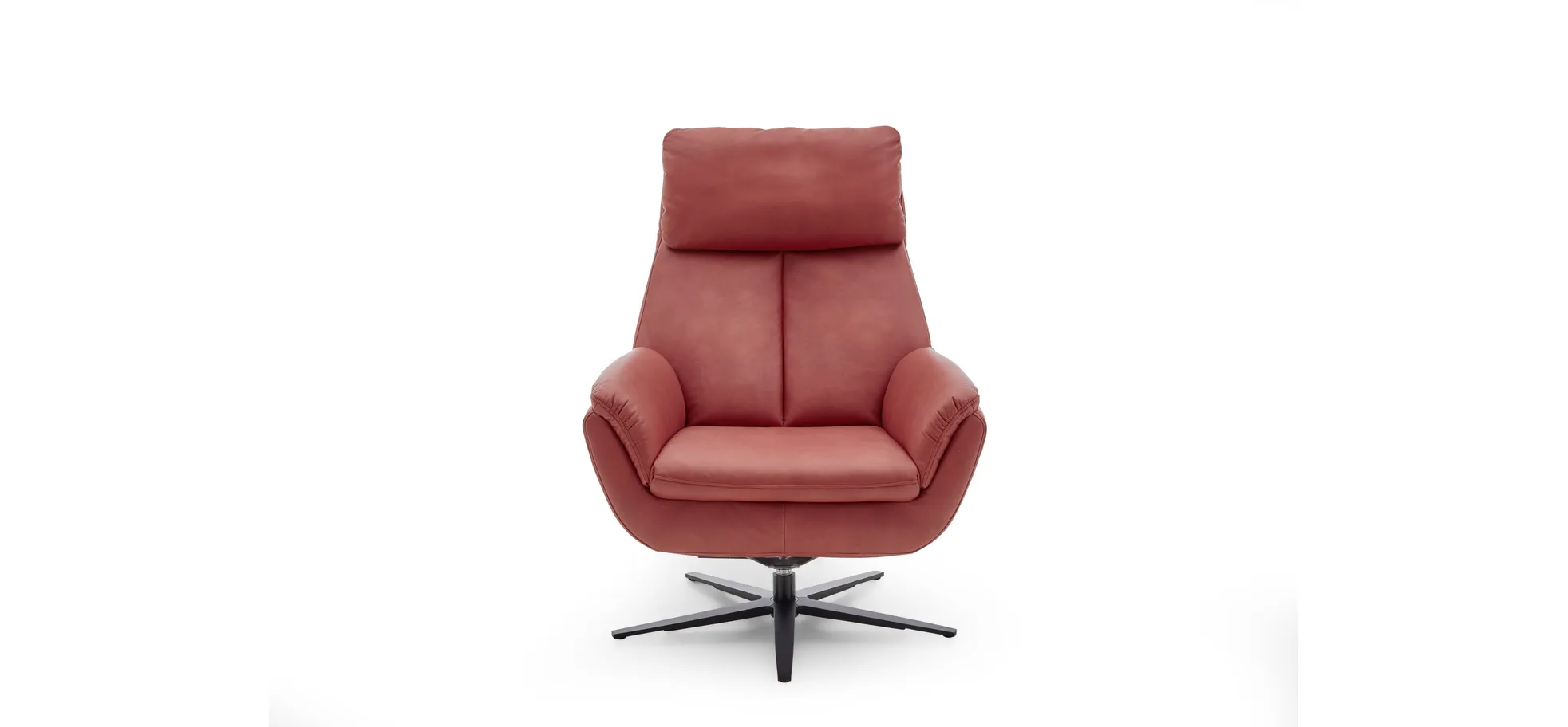 Relaxsessel - 360 Grad drehbar, Stoff, Rot