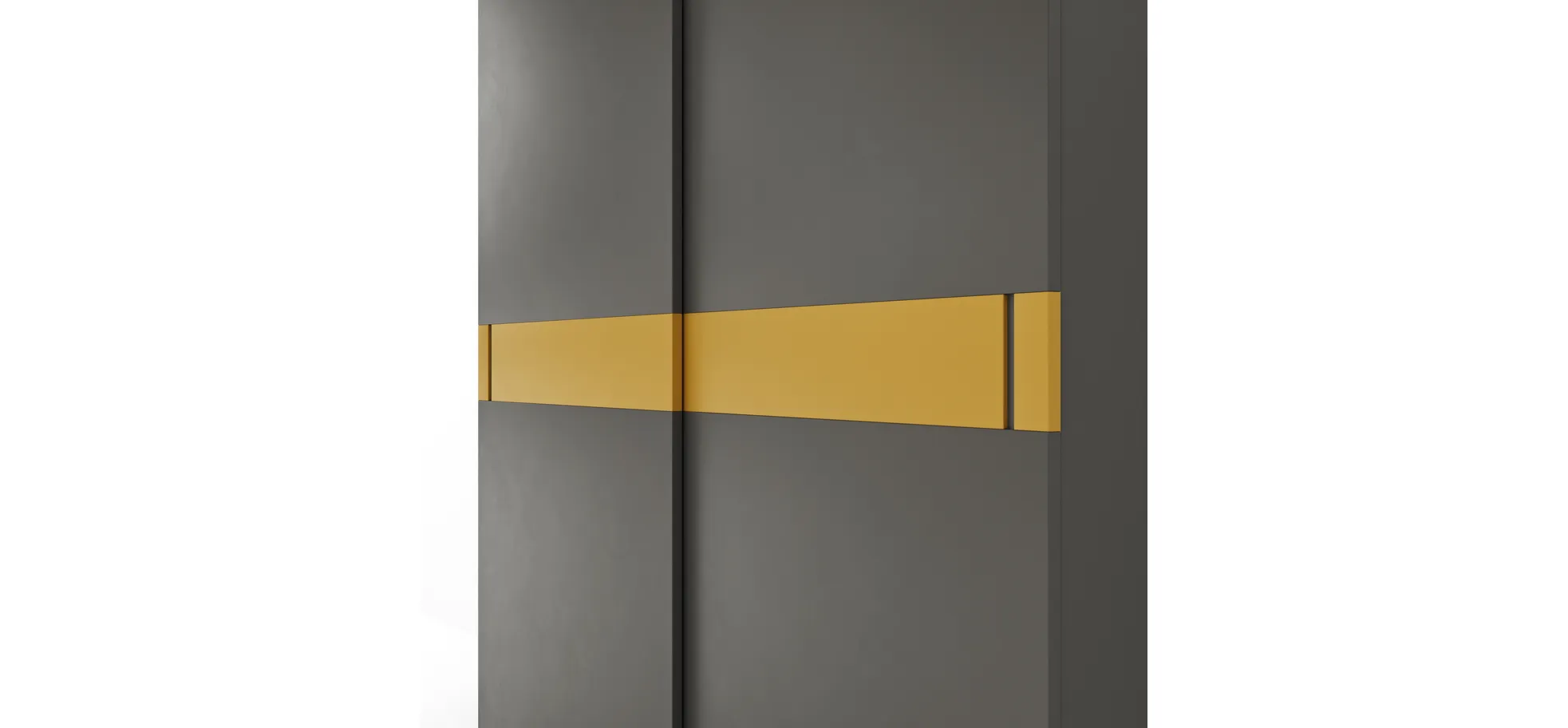 Schiebetürenschrank Loretto - B ca. 280 cm, Lack matt, Anthrazit