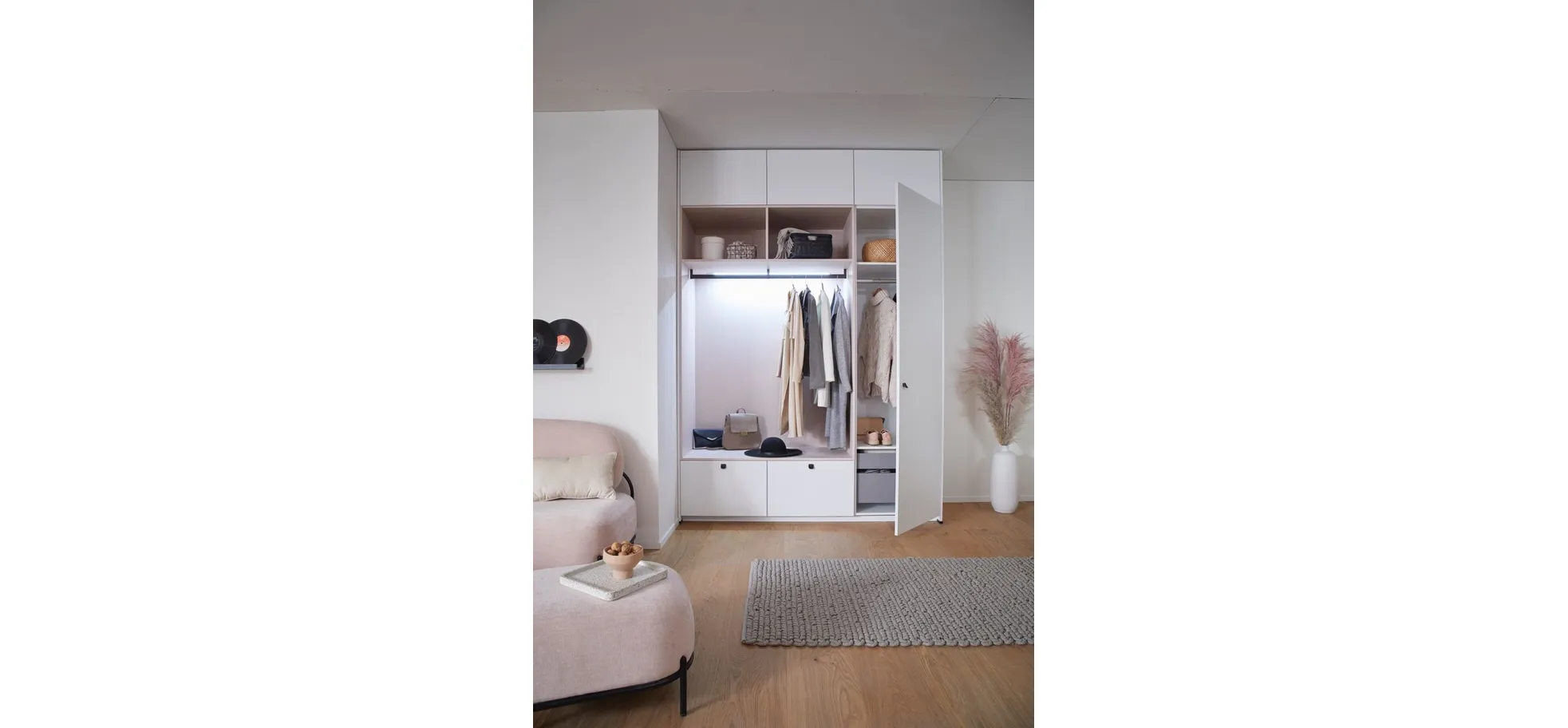 Garderobe 50.100 CO 9 522, Kristallweiß