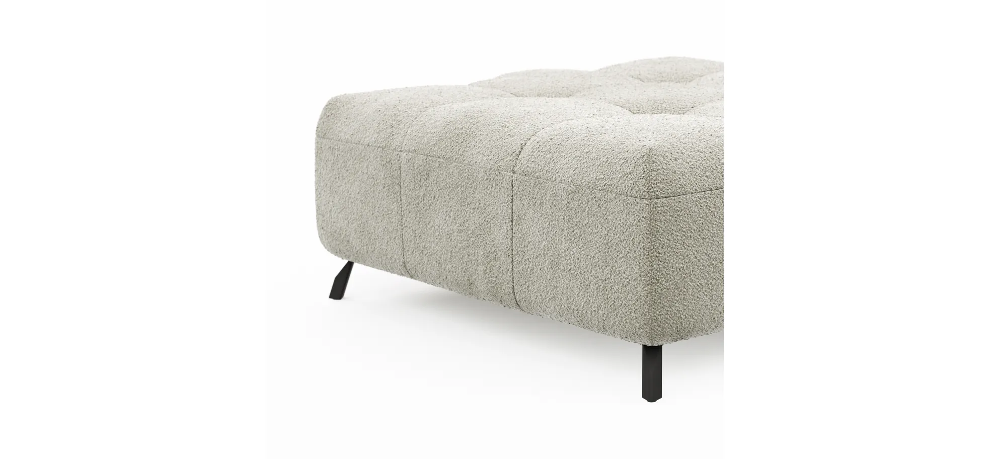 Hocker Comodo - Stoff, Offwhite