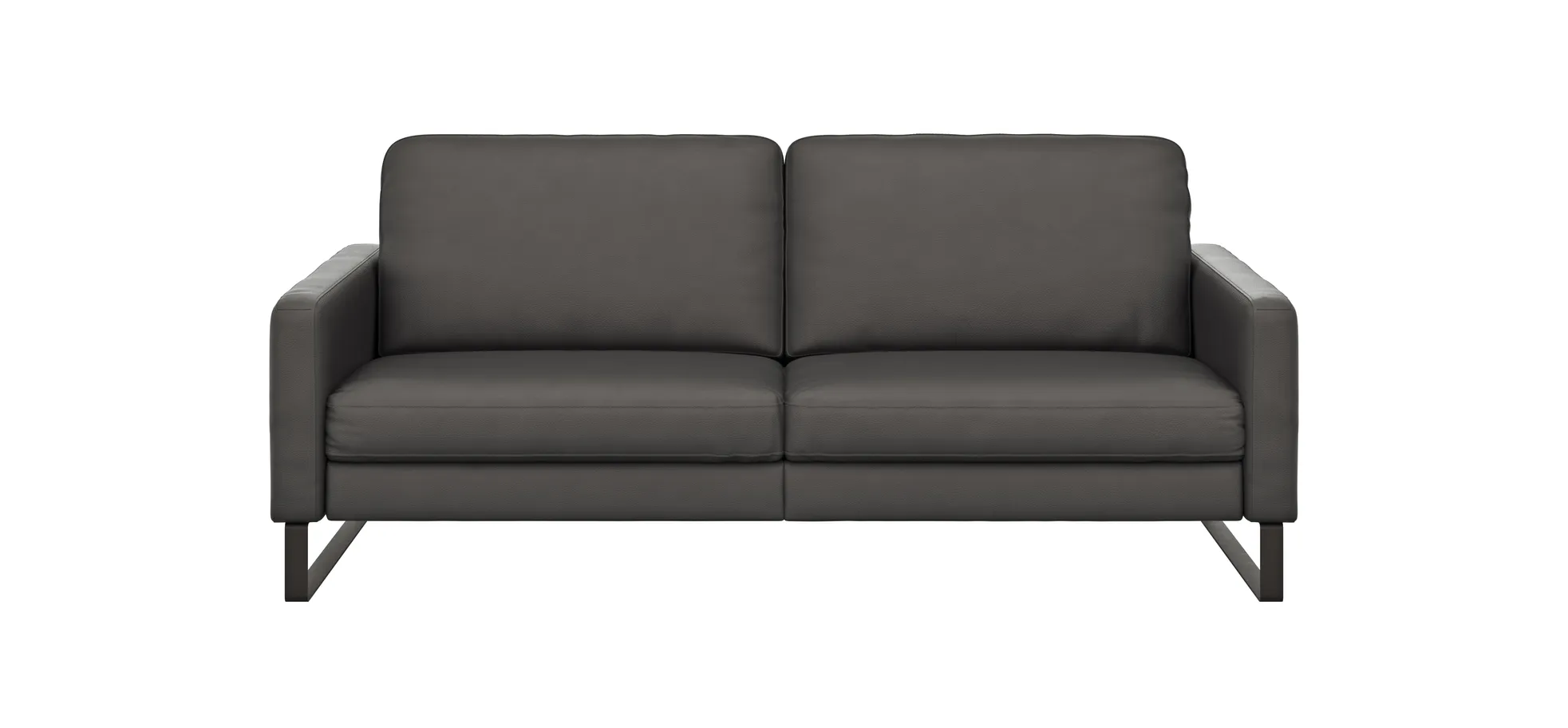 Sofa Enna - 3,5-Sitzer, Leder, Anthrazit 109201