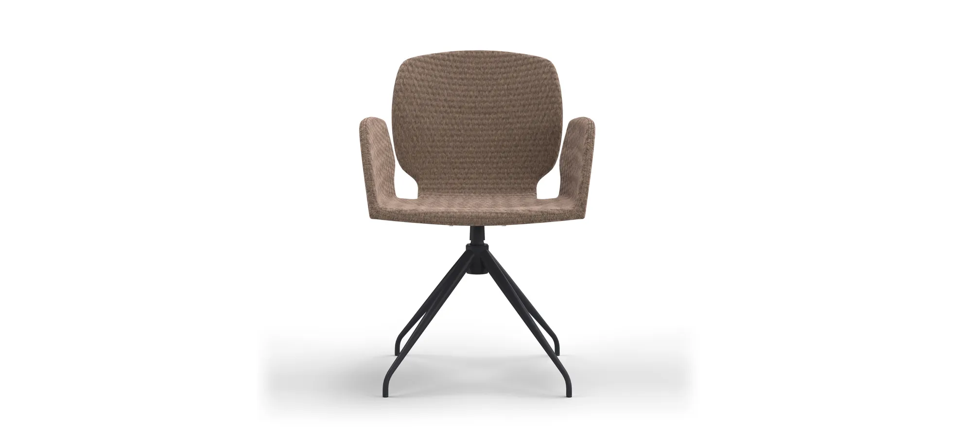 Armlehnstuhl Saltino - drehbar, Stoff, Taupe