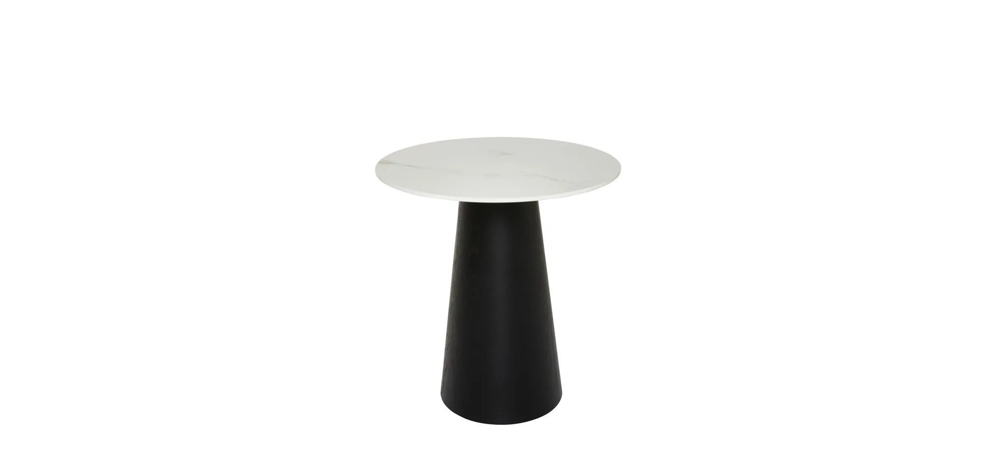 Beistelltisch Cono - DH ca. 40x45 cm, Keramik, Weiß 3027075