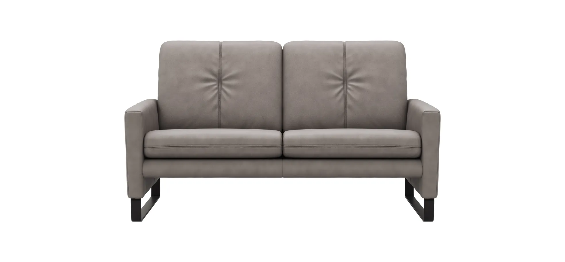Sofa Tenero - 2-Sitzer, Stoff, Grau 110687