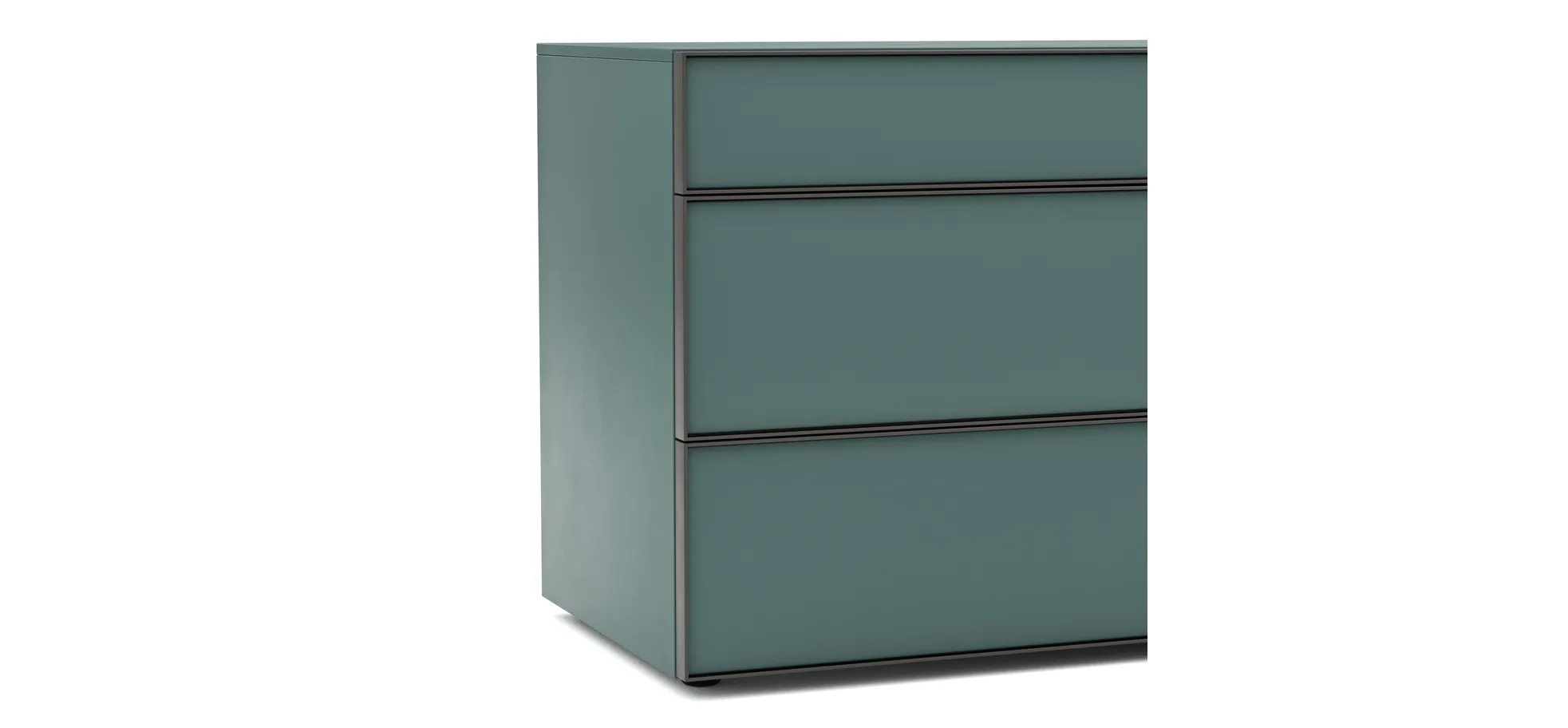 Kommode Loretto - BHT ca. 135x70x53 cm, Lack matt, Salbeigrün