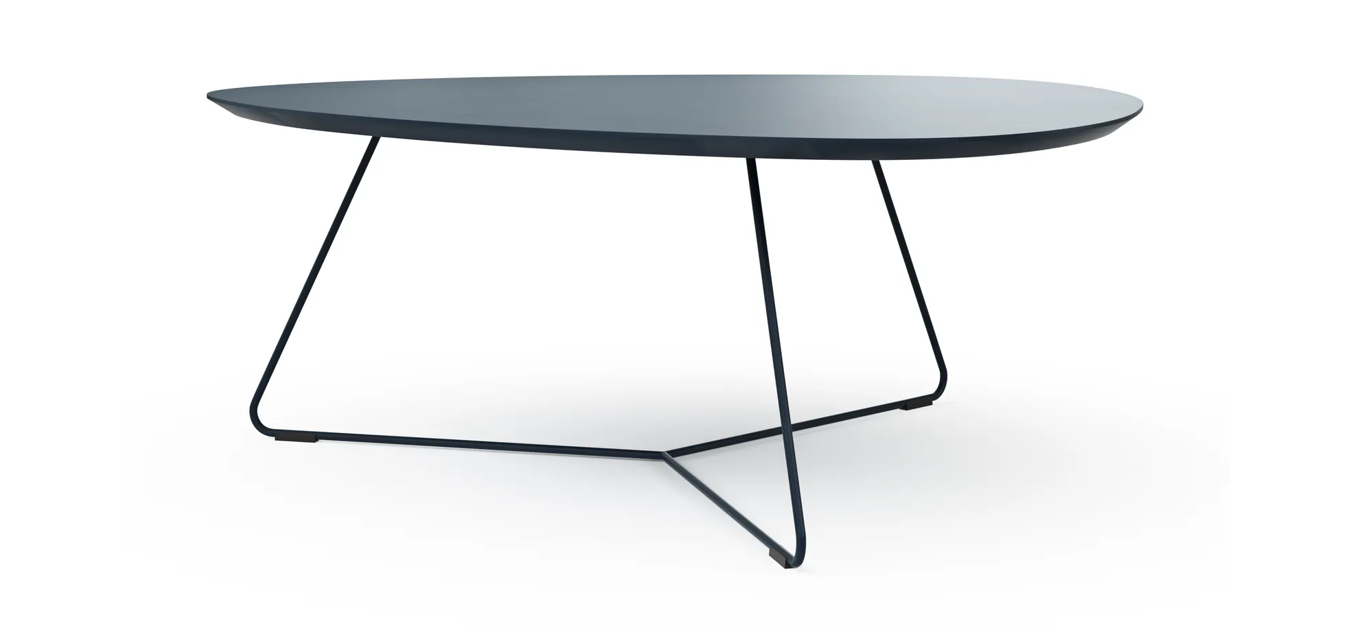 Couchtisch Fano - LBH ca. 96x86x38 cm, Fenix, Dunkelblau