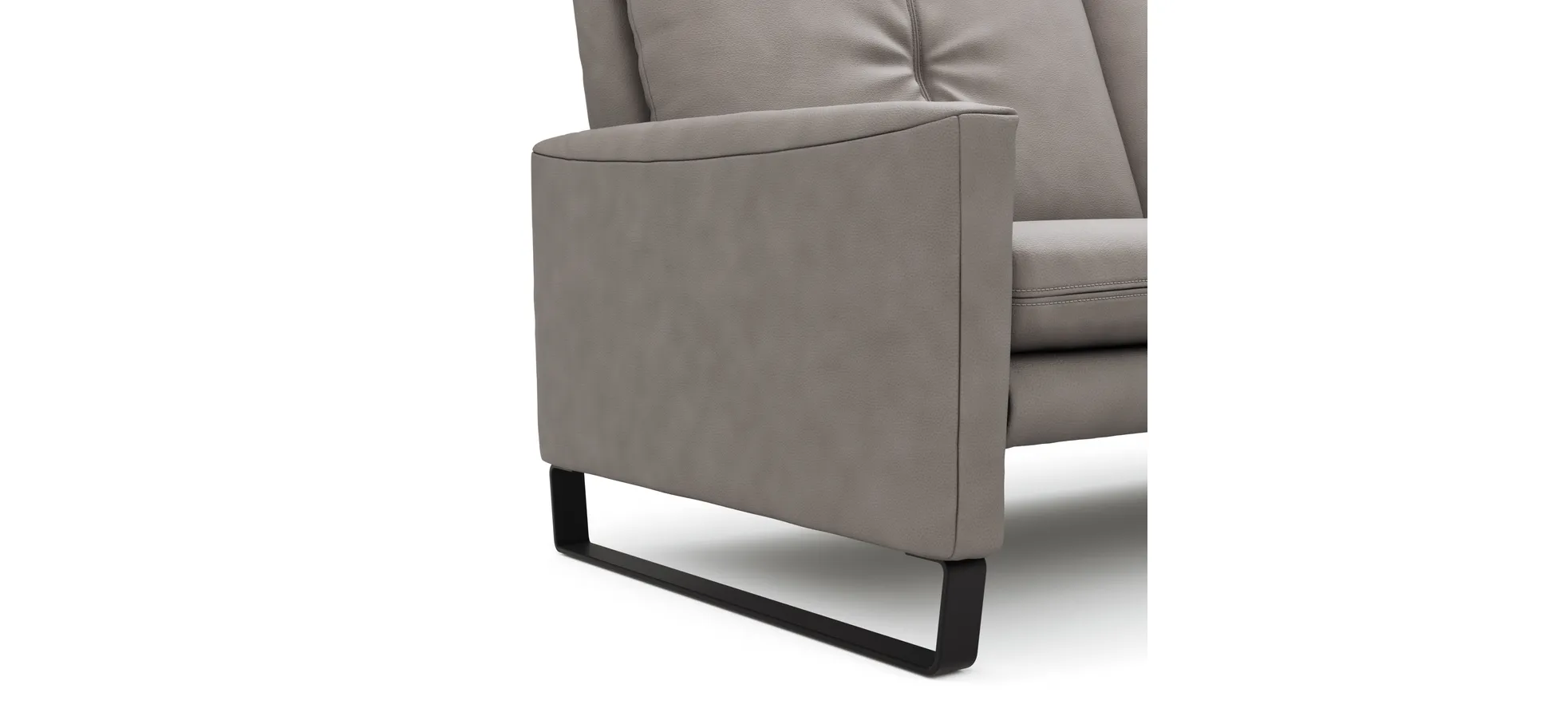 Sofa Tenero - 2,5-Sitzer, Stoff, Grau