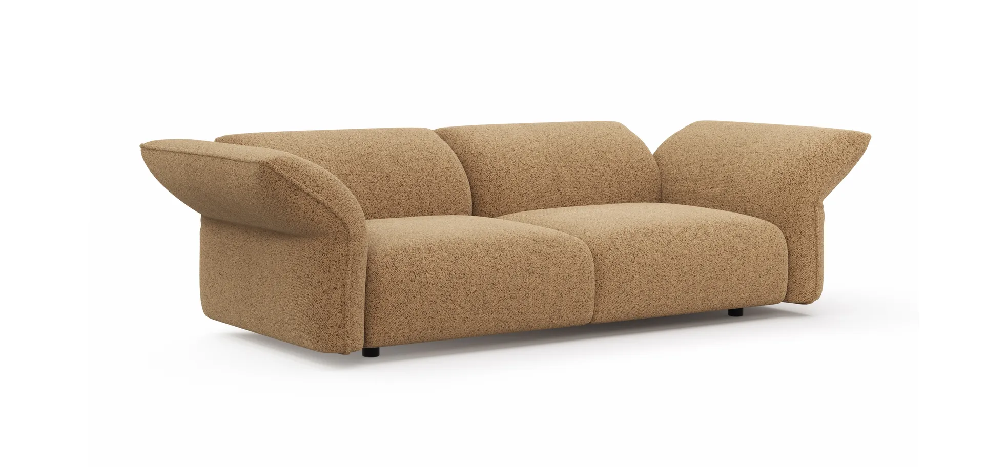 Sofa Motone - 3-Sitzer, Stoff, Kurkuma