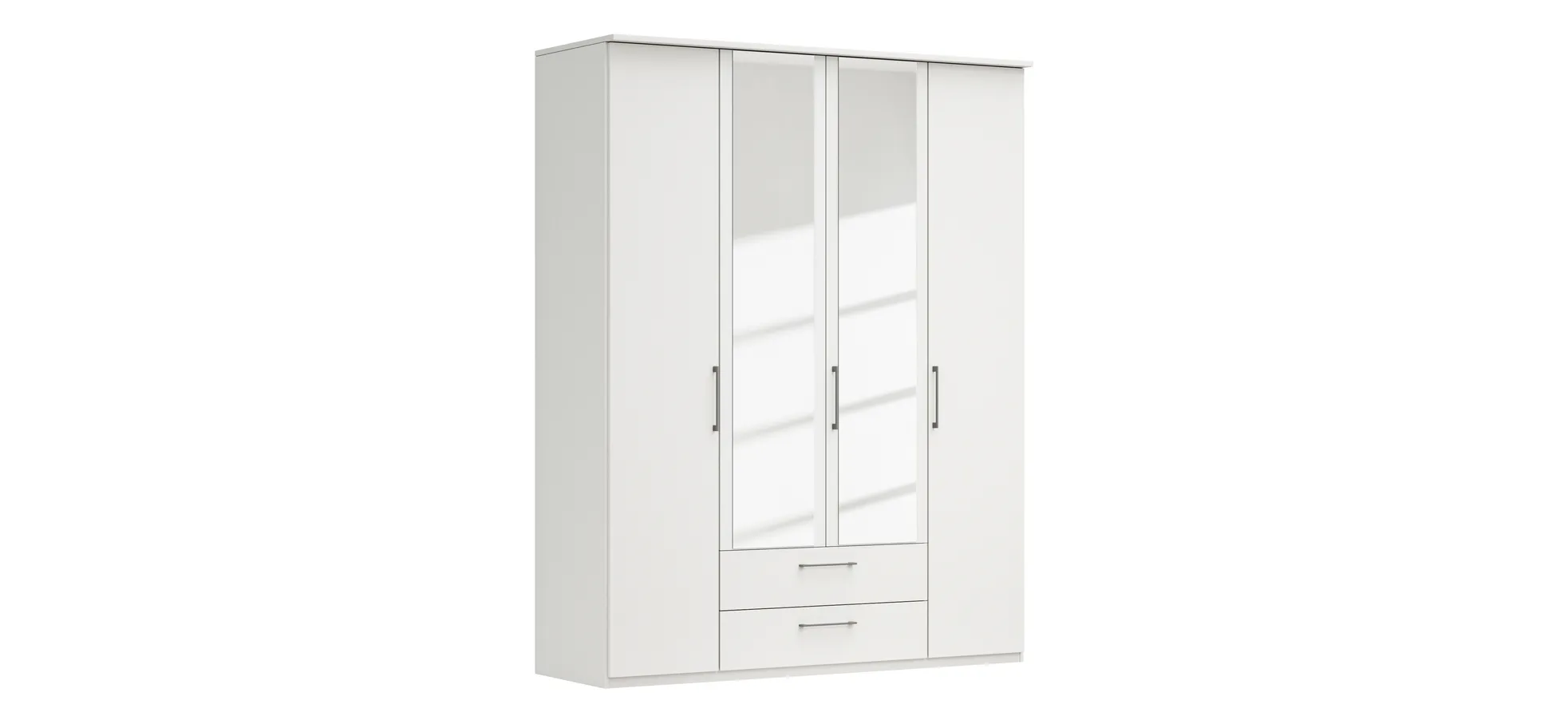 Drehtürenschrank Viana - B. ca. 180cm, Lack, Weiß 106177
