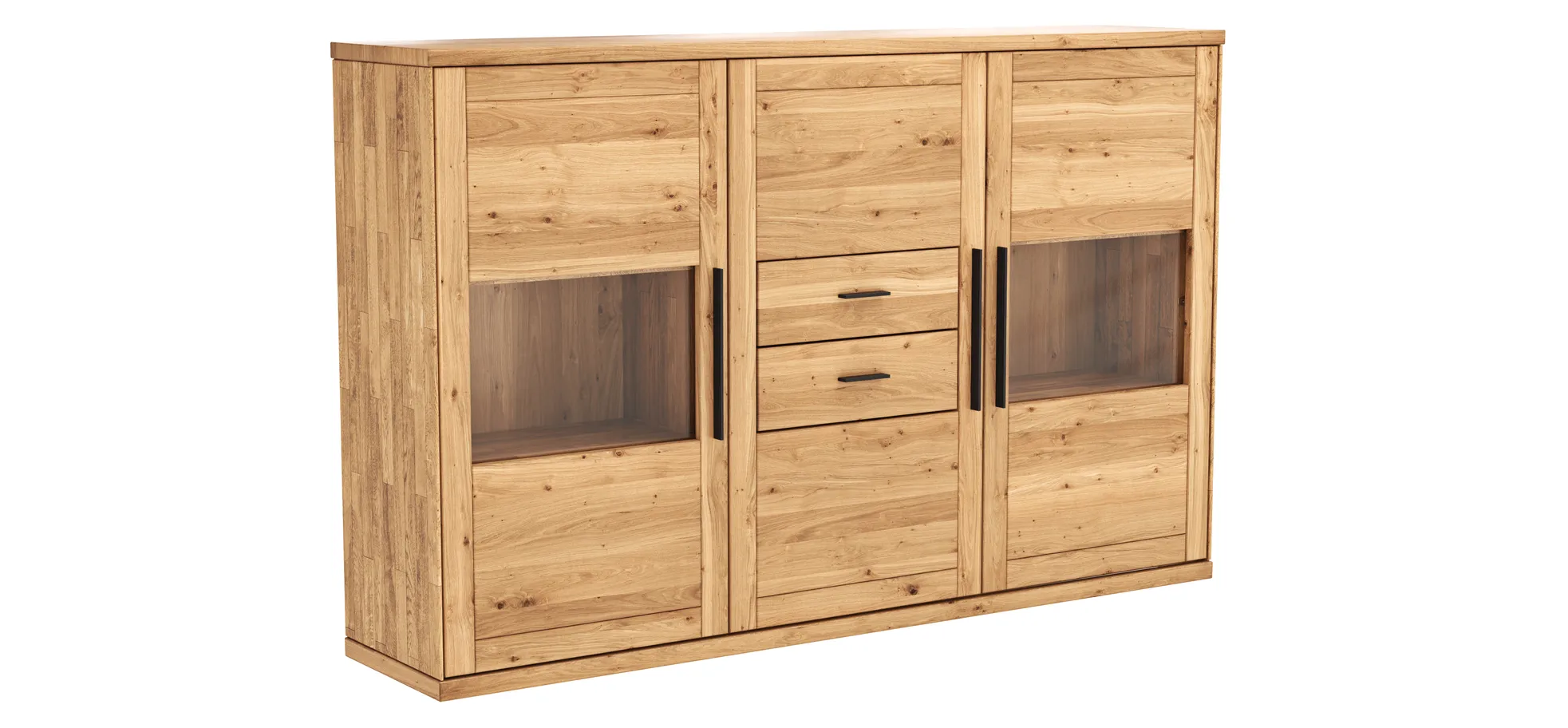 Highboard Faro 6.0 - Wildeiche massiv, natur, geölt