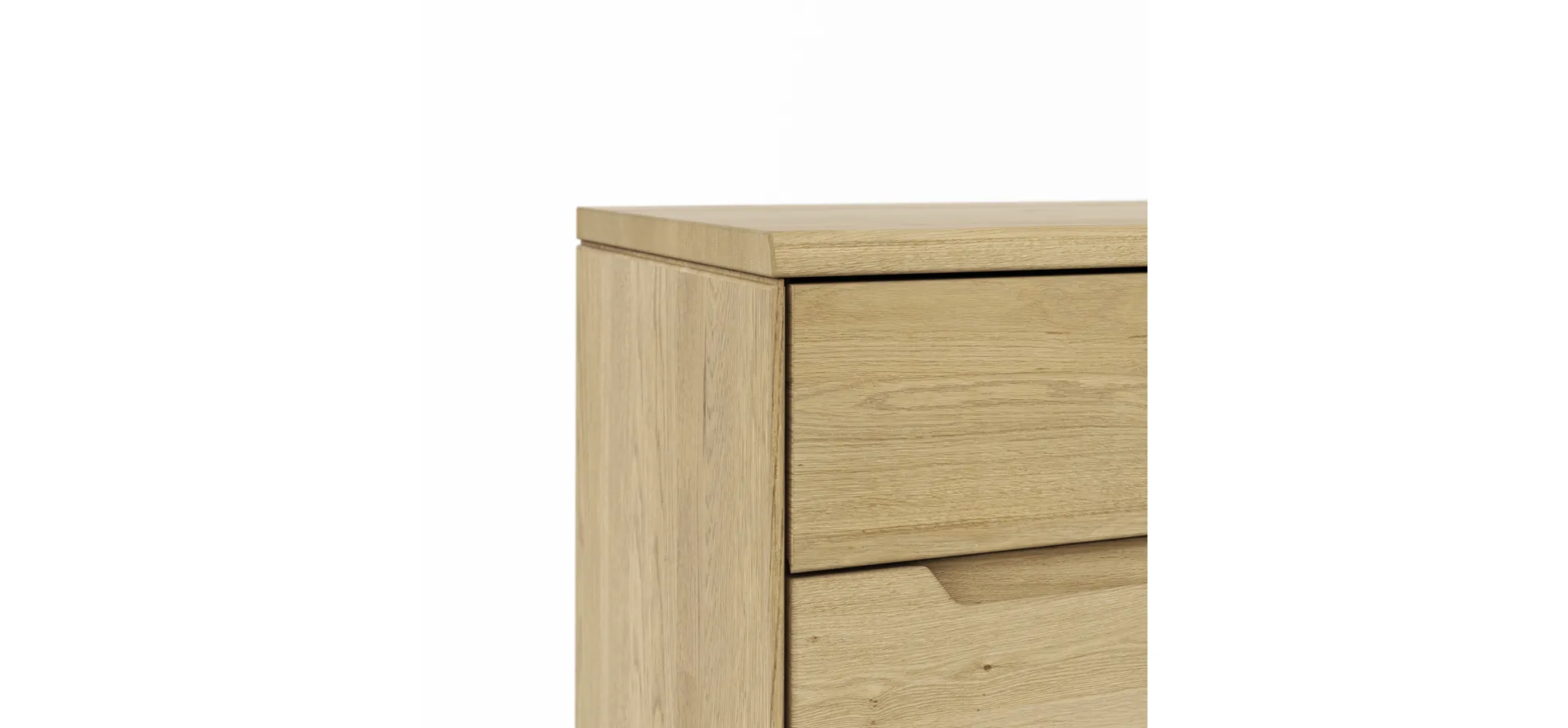 Highboard Amora - Wildeiche massiv bianco