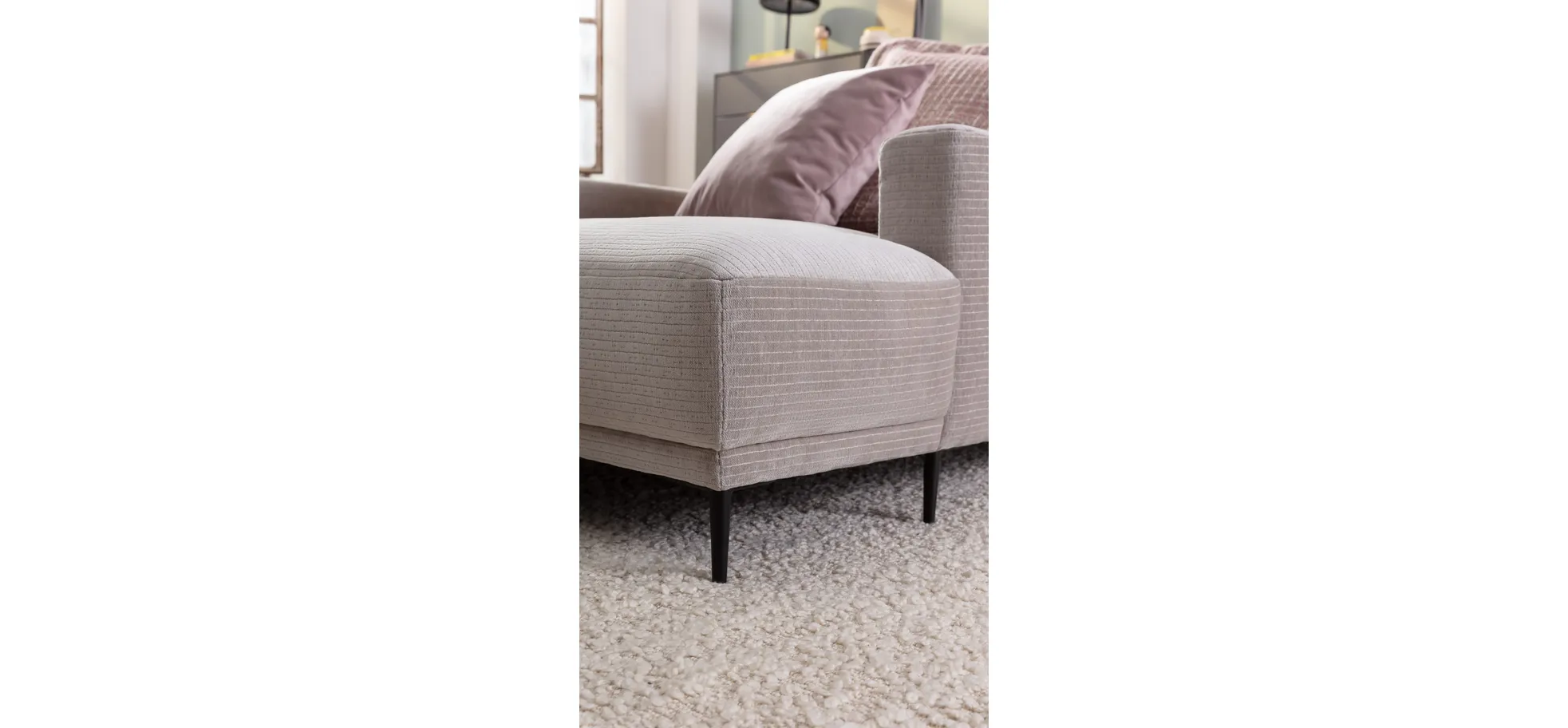 Longseat Solero - Stoff, Hellgrau