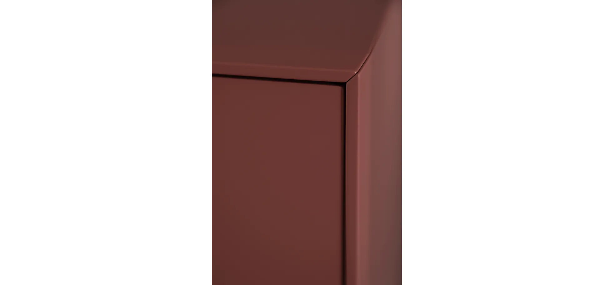 Highboard Colore - mit Beleuchtung, BHT ca. 90x144x45 cm, Lack Samtbeere