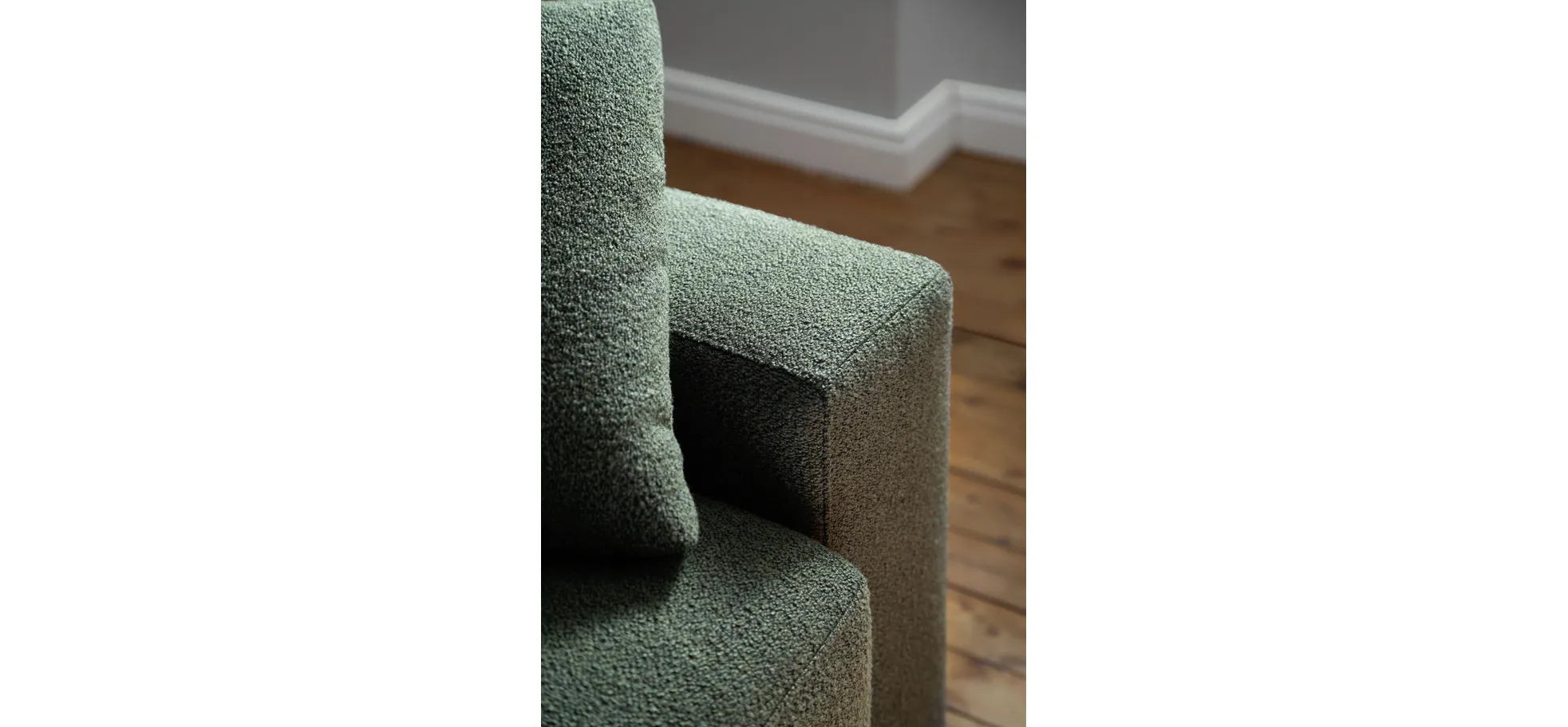 Sofa Nuoro - 3-Sitzer inkl. Schlaffunktion, Stoff, Olivgrün