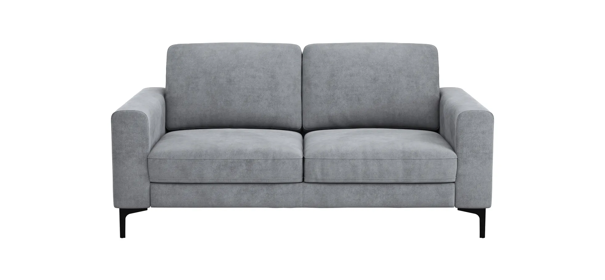 Sofa Oviedo - 2-Sitzer, Stoff, Grau 102362