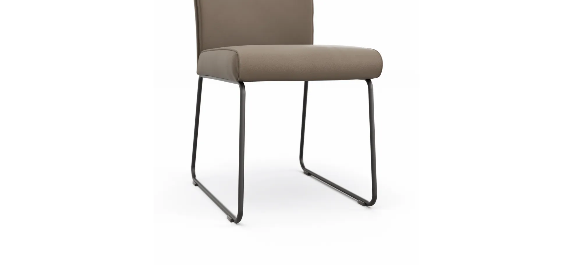 Stuhl Florea - Leder, Kitt