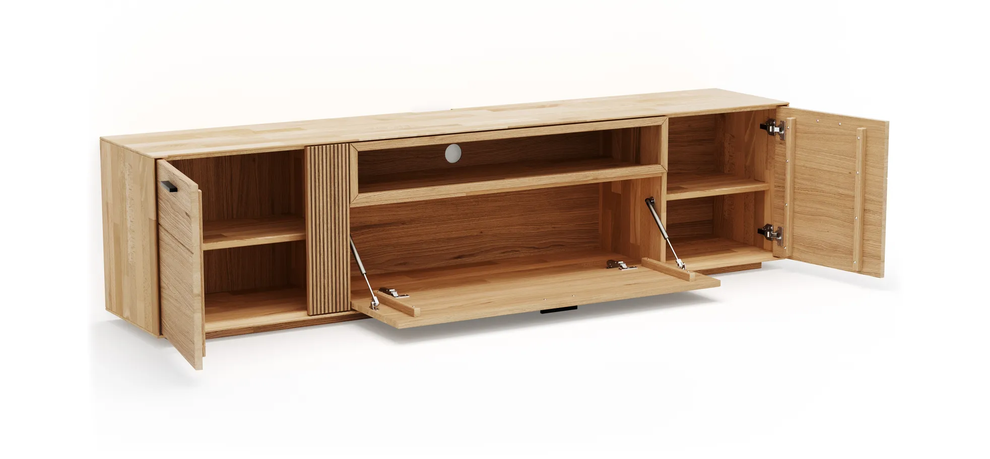 Lowboard Estana - Eiche massiv, legno