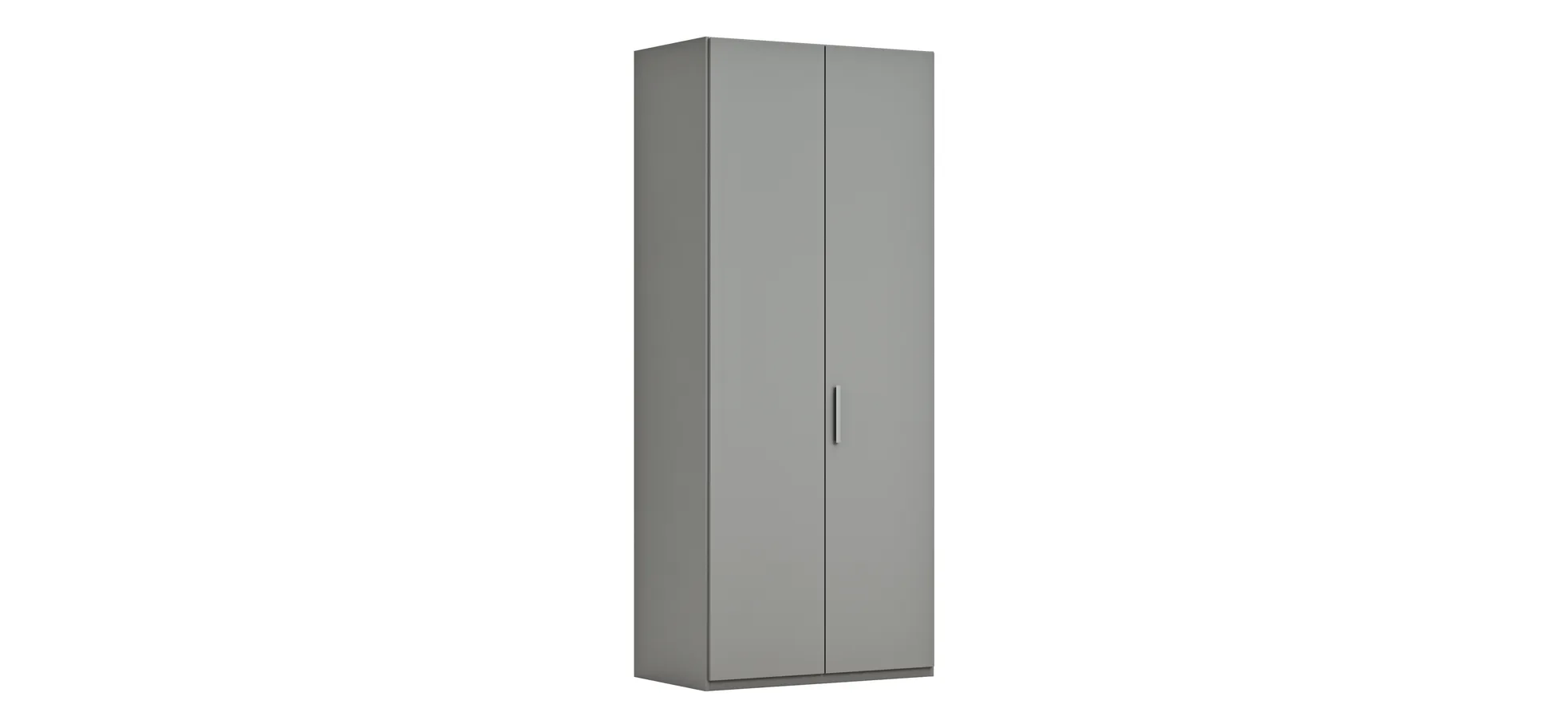 Drehtürenschrank Viana - B. ca. 101 cm, Lack, Steingrau 106185