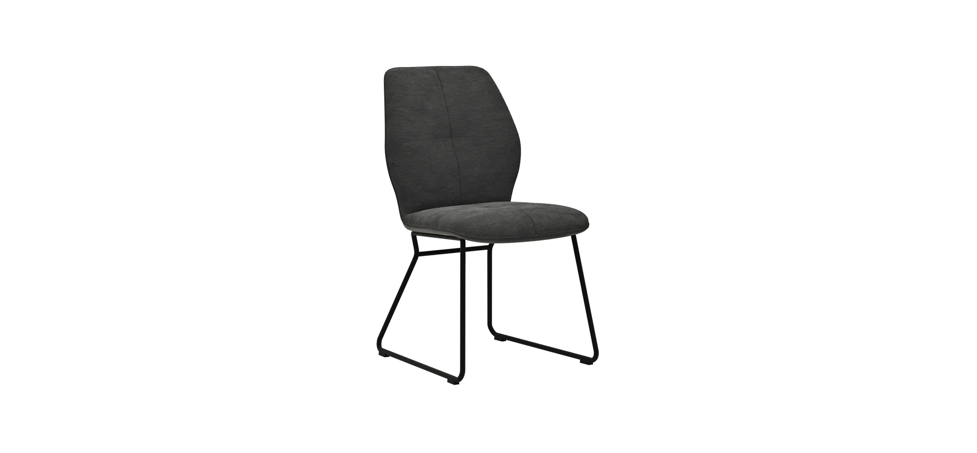 Stuhl Dinner - Stoff, Anthrazit 101485