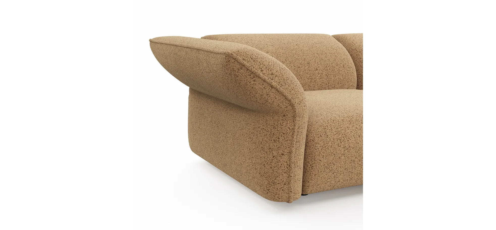 Sofa Motone - 3-Sitzer, Stoff, Kurkuma