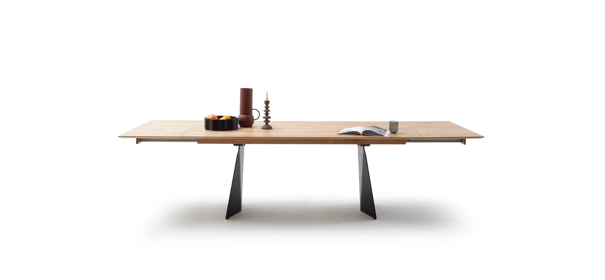 Esstisch 3100 - LB ca. 200x100 cm, ausziehbar, Asteiche massiv, Geölt, 