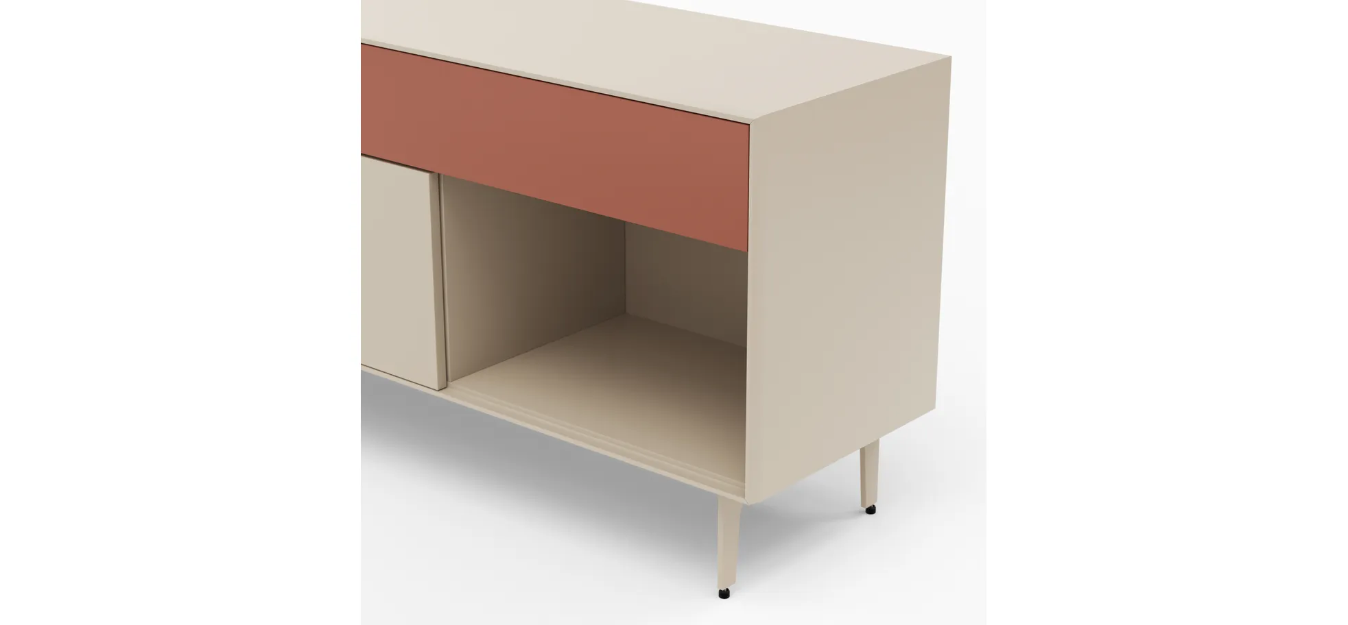 Sideboard Colore - B ca. 180 cm, Lack, Kaschmir