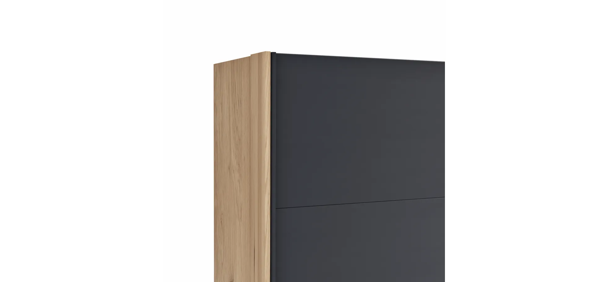 Schwebetürenschrank Viana - BHT ca. 300x230x68 cm, Anthrazit