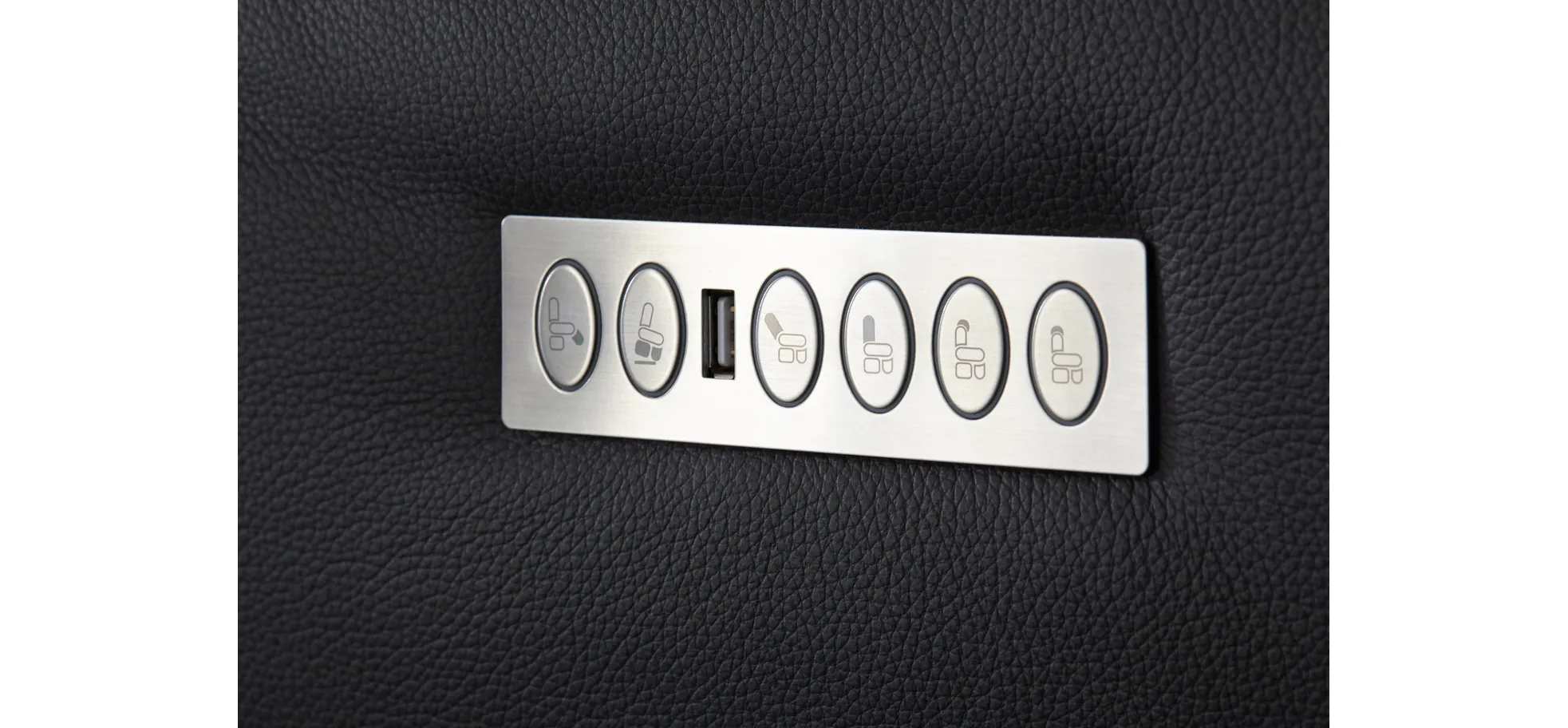 Relaxsessel Trona - Größe L, inkl. Relaxfunktion/ Kopfteil verstellbar (motorisch), Leder, Anthrazit