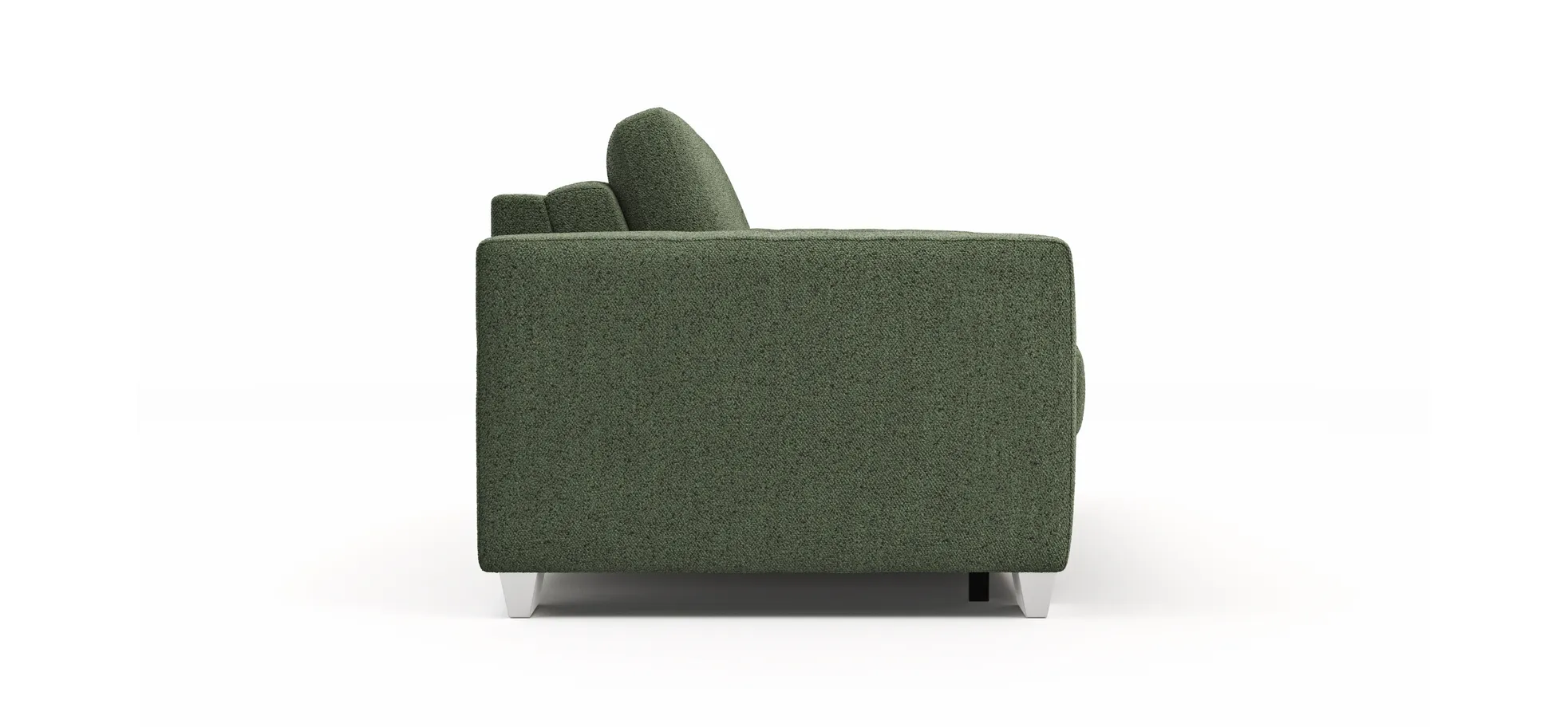 Sofa Nuoro - 2,5-Sitzer inkl. Schlaffunktion, Armlehne breit, Stoff, Olivgrün
