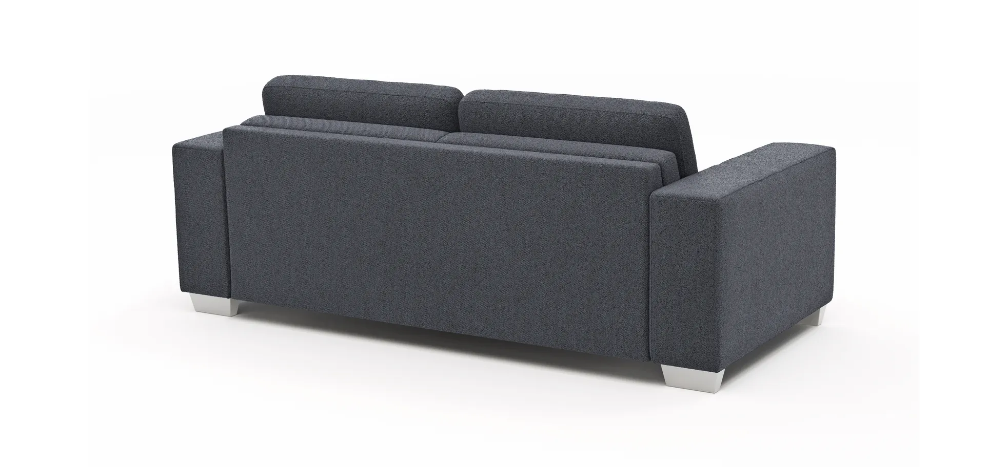 Sofa Nuoro - 2,5-Sitzer inkl. Schlaffunktion, Armlehne breit, Stoff, Eisblau