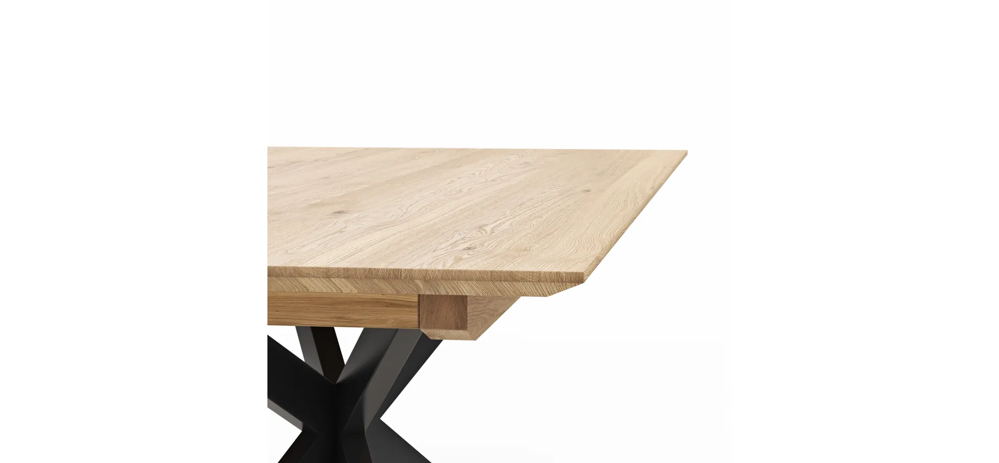 Esstische Talara Lola - LB ca. 220x100cm, Wildeiche Bianco