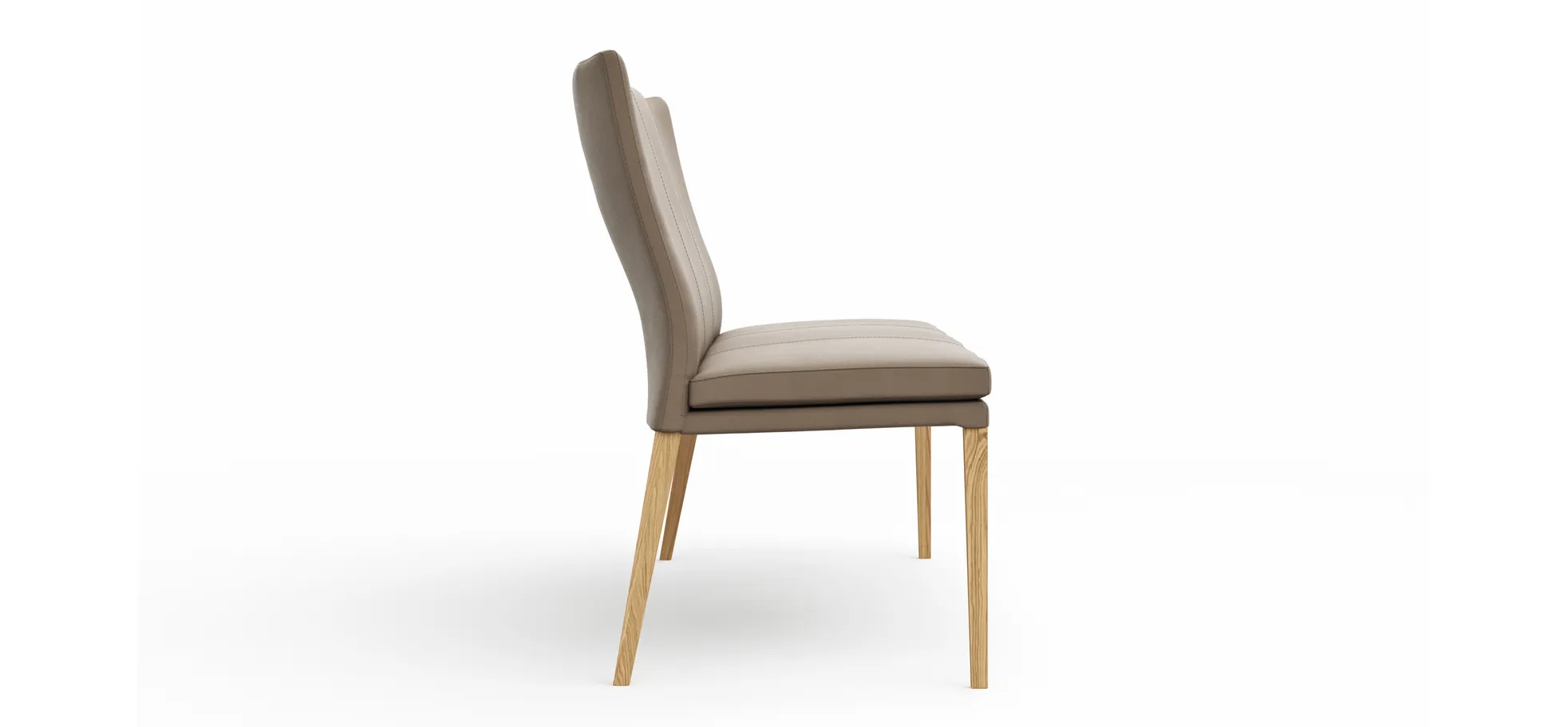 Polsterbank Tuma - Breite ca. 175 cm, Leder, Sand