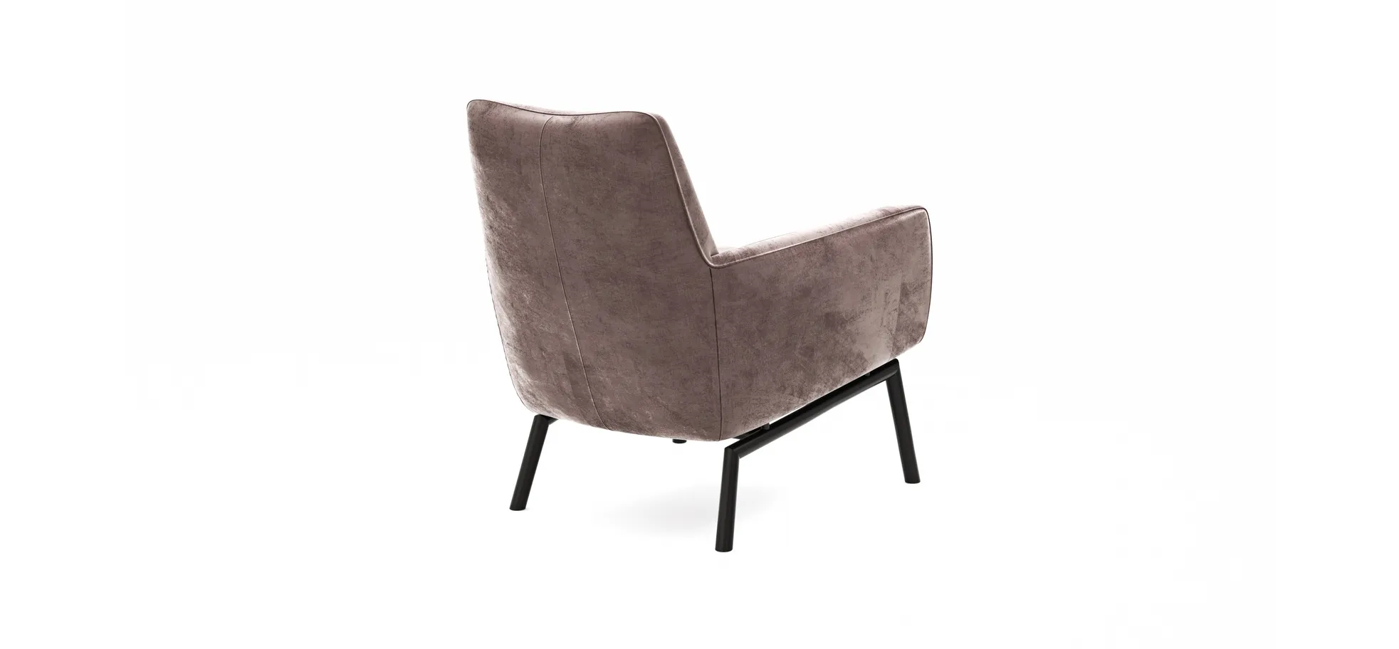 Sessel Matina - Größe L, Velour, Mauve