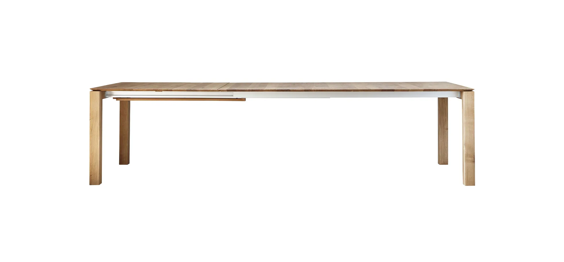 Esstisch 3400 - LB ca. 200x100 cm, ausziehbar, Asteiche massiv, Geölt