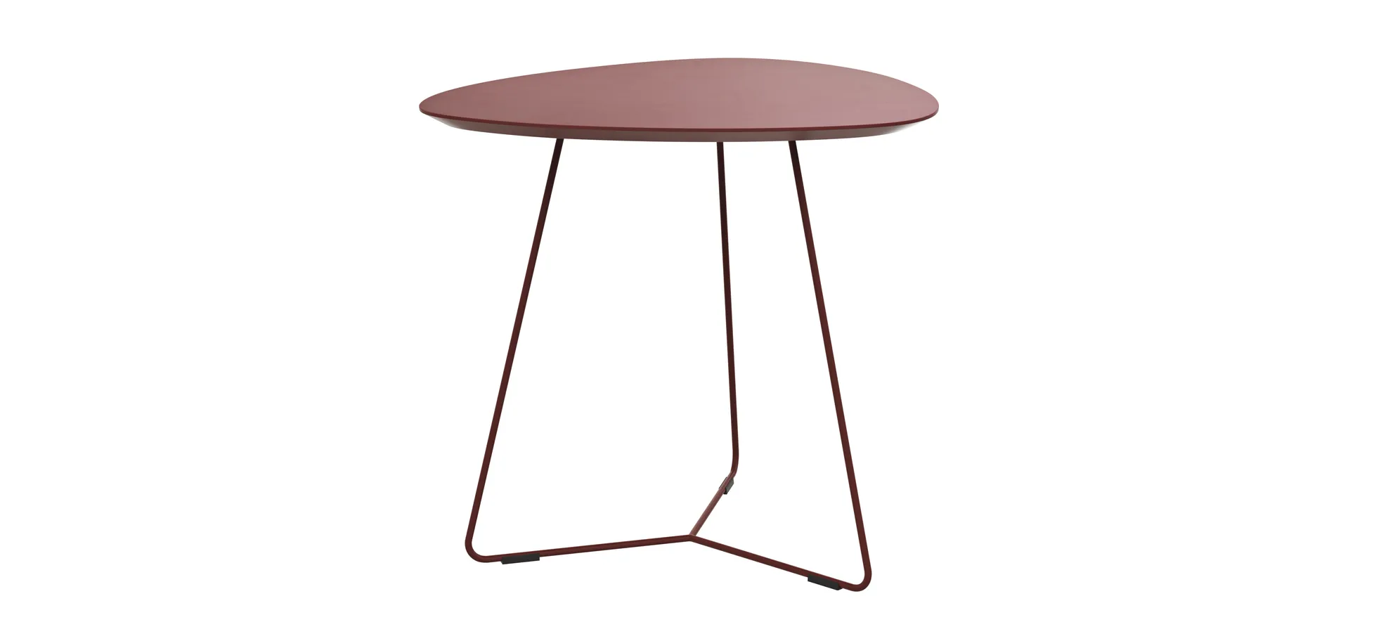 Ecktisch Fano - LBH ca. 59x50x55 cm, Fenix, Bordeaux 3027522