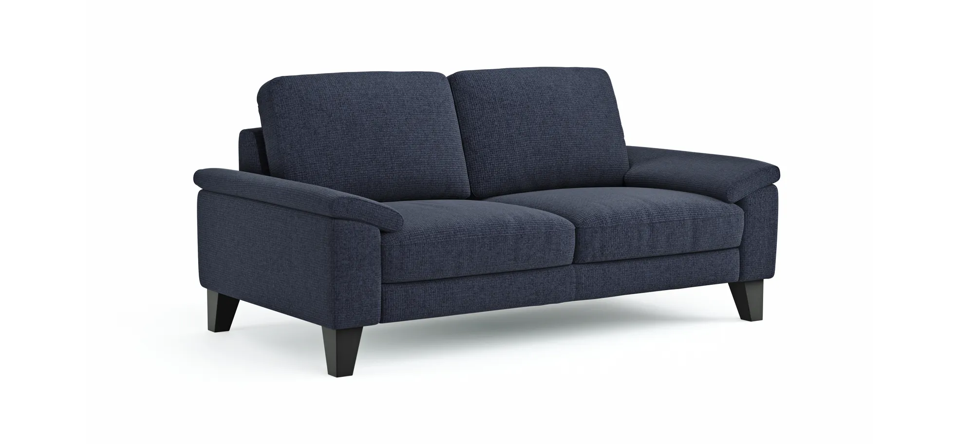 Sofa Oviedo - 2-Sitzer, Stoff, Dunkelblau