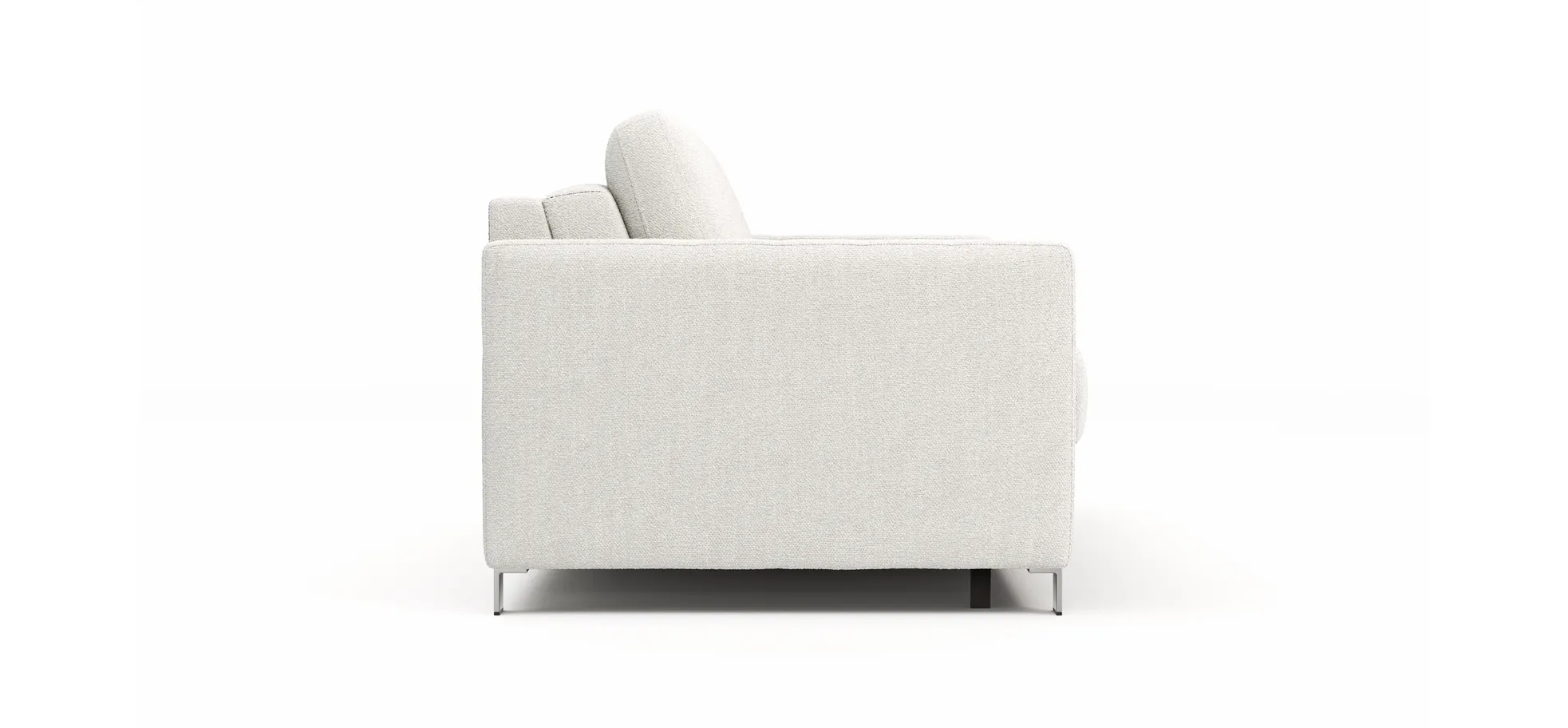 Sofa Nuoro - 2,5-Sitzer inkl. Schlaffunktion, Armlehne schmal, Stoff, Natur